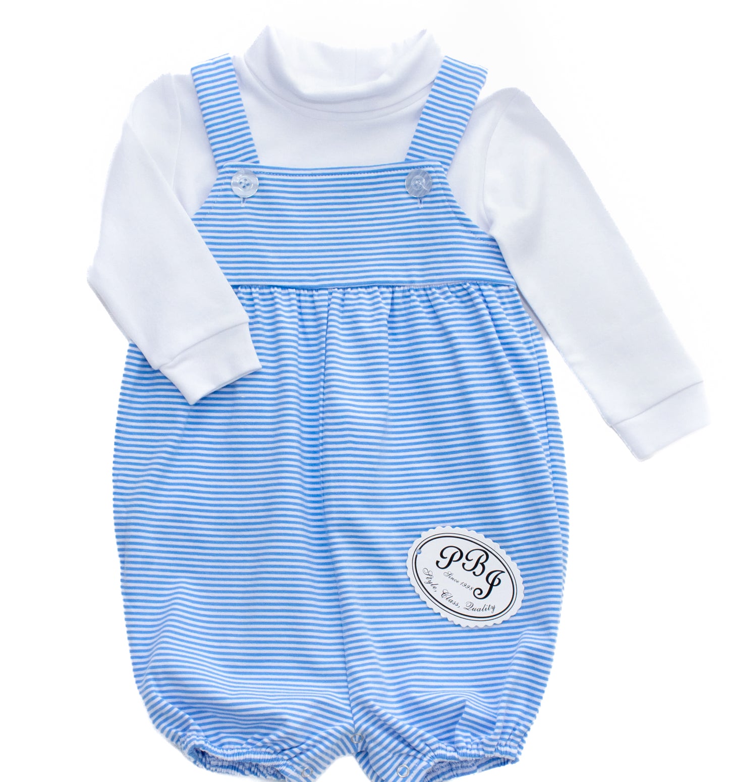 Cobalt stripes Short romper