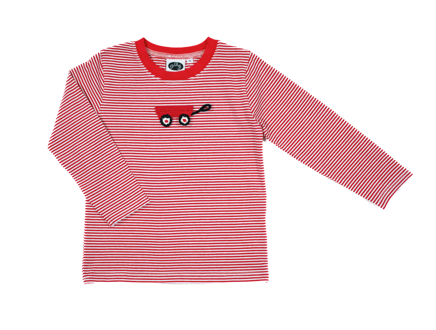 Red stripes crewneck