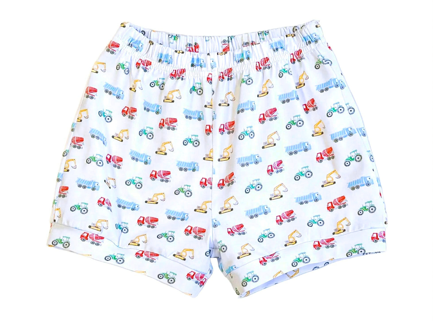 Vehicle Print Banded Shorts