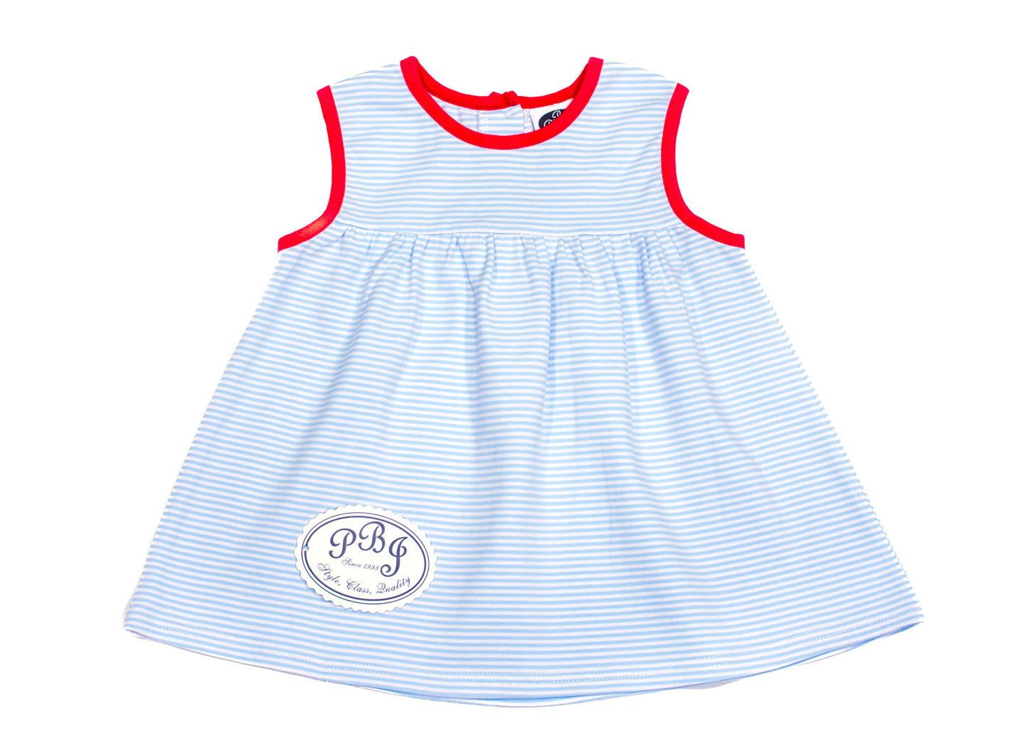 Blue stripes/ Red Noah top