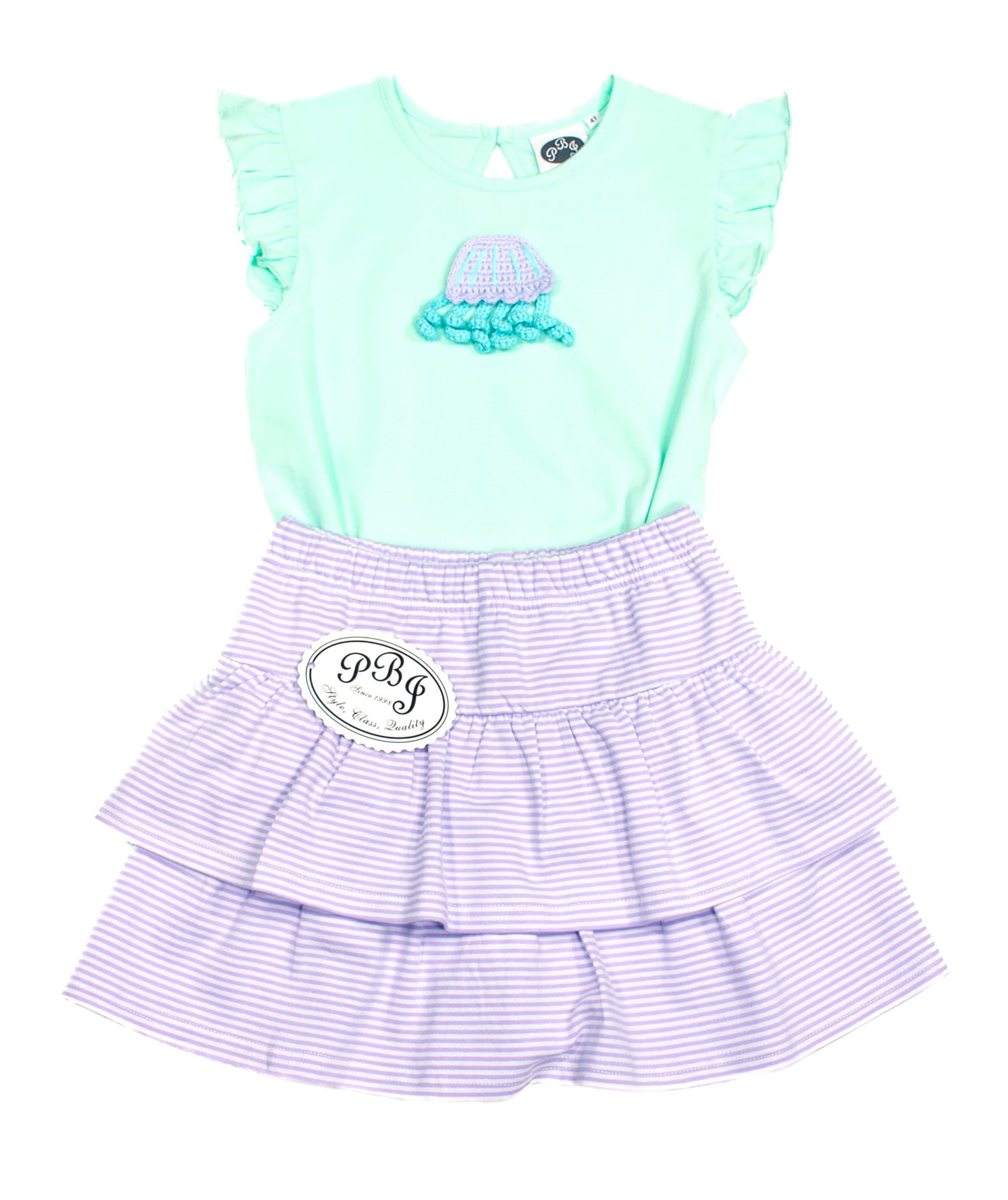 Lilac Stripe Skort