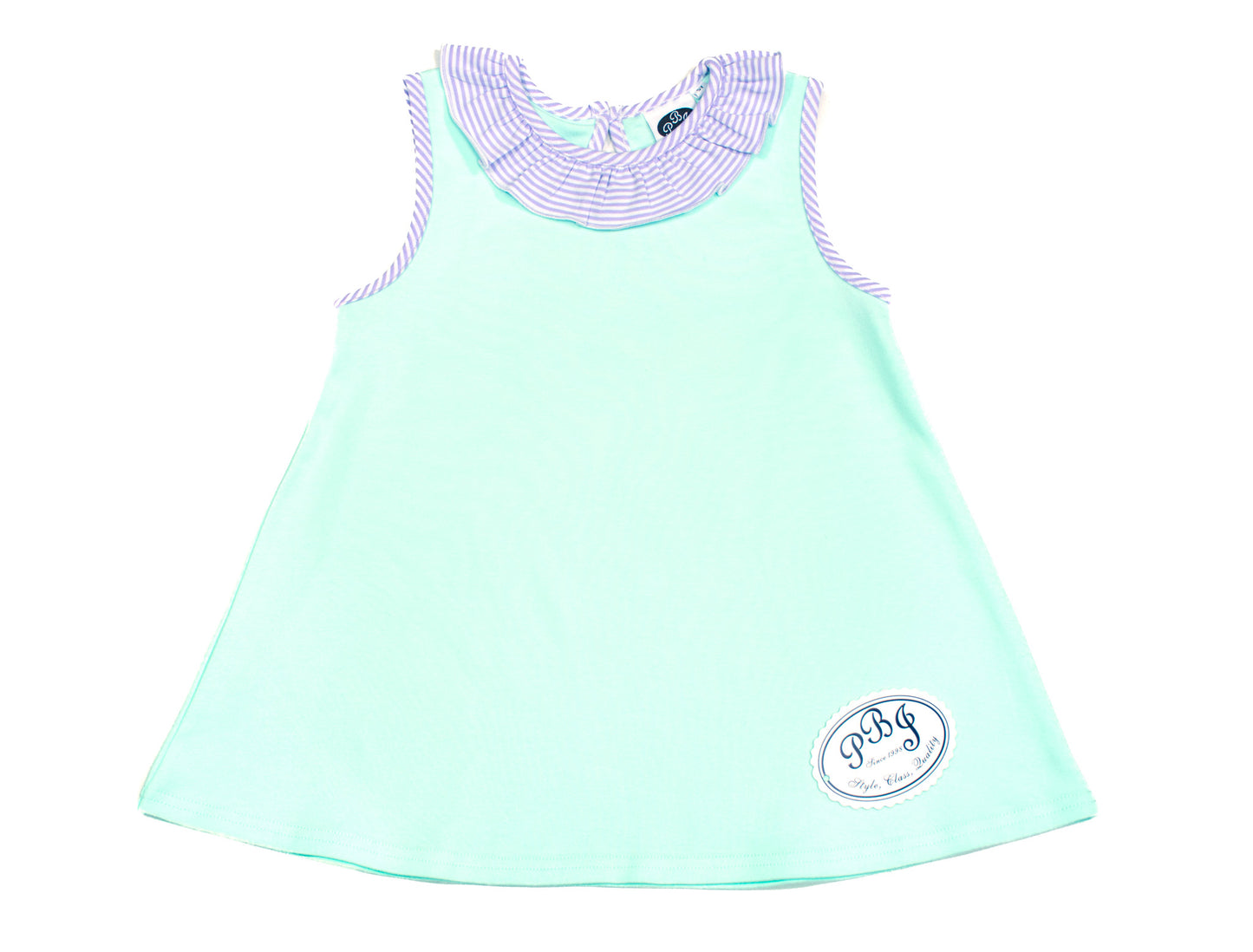 Mint/ Lilac stripe Swing Top