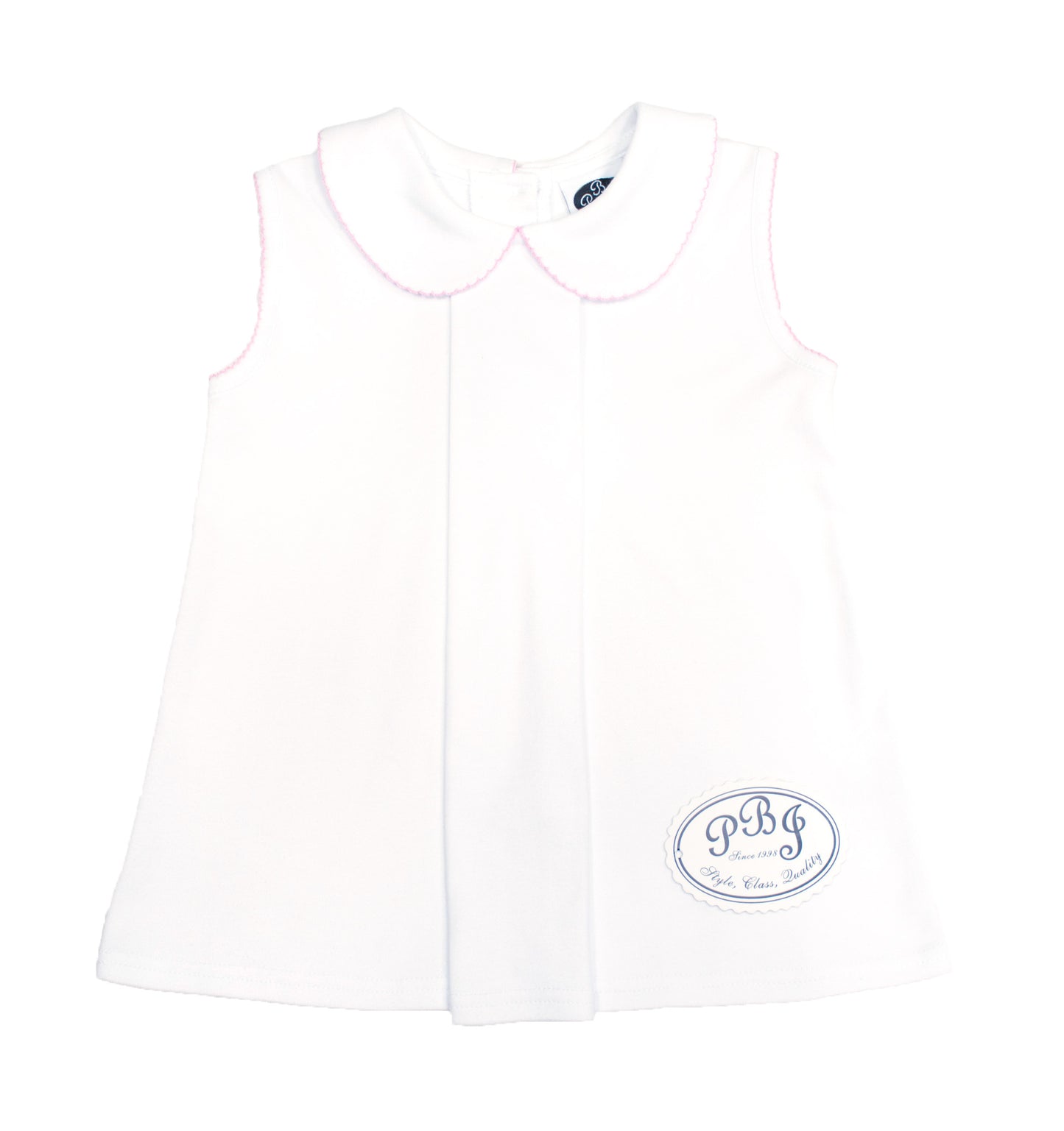 Reverse Pleat Top Pink picot