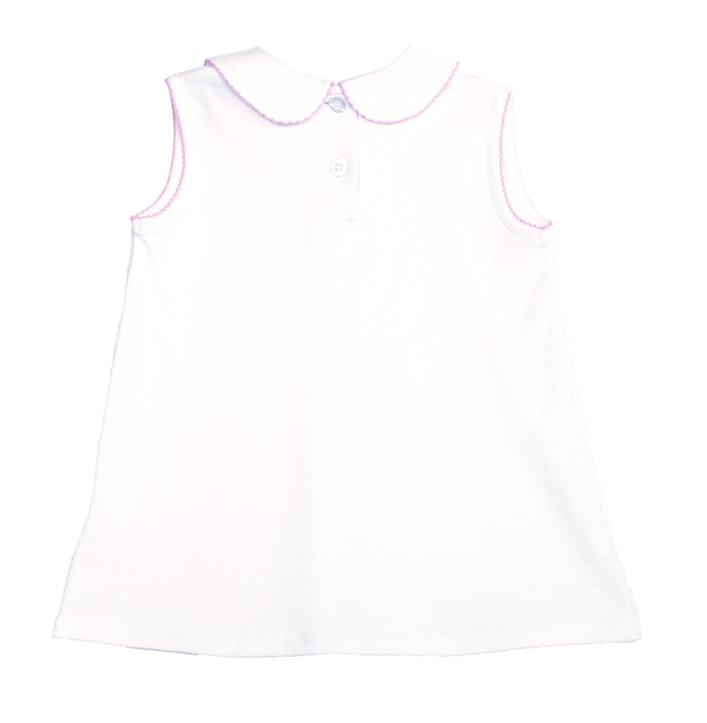 Reverse Pleat Top Pink picot