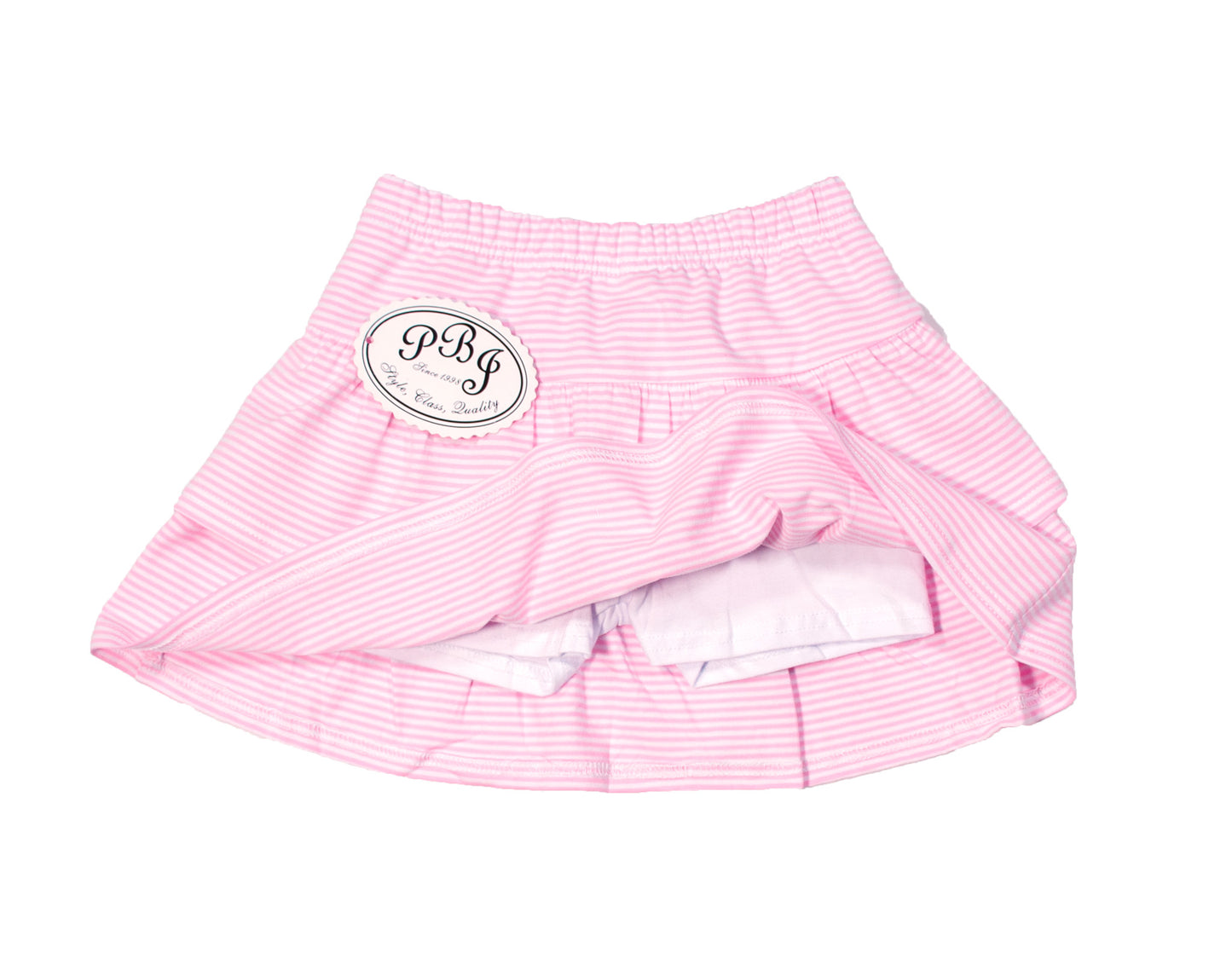 Pink Stripe Skort