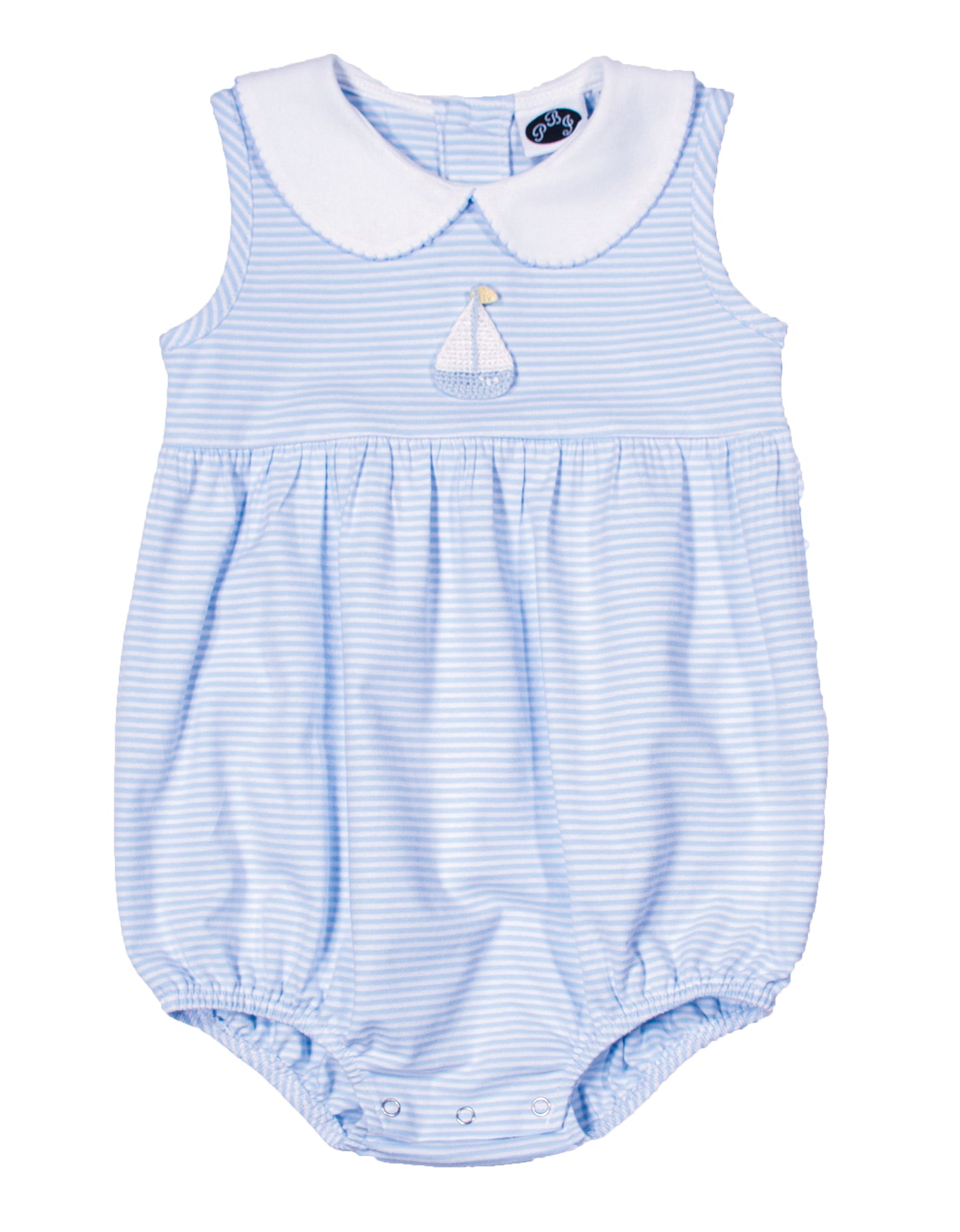 Blue stripes Sleeveless Charlie Bubble