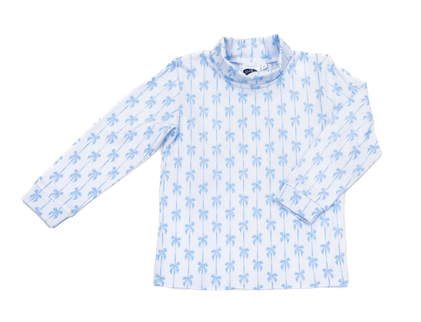 Blue Bow turtleneck