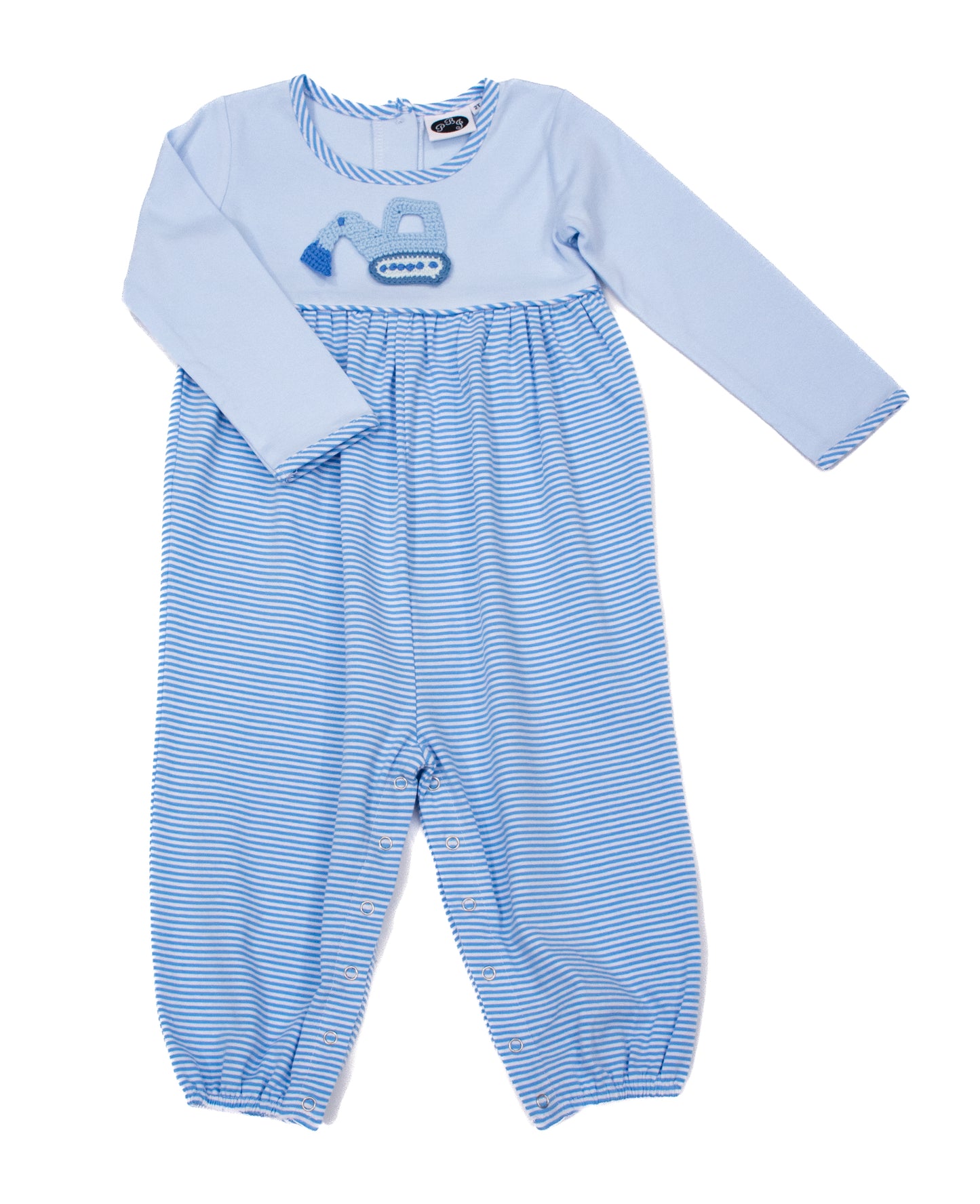 LS Noah bubble blue/cobalt stripe