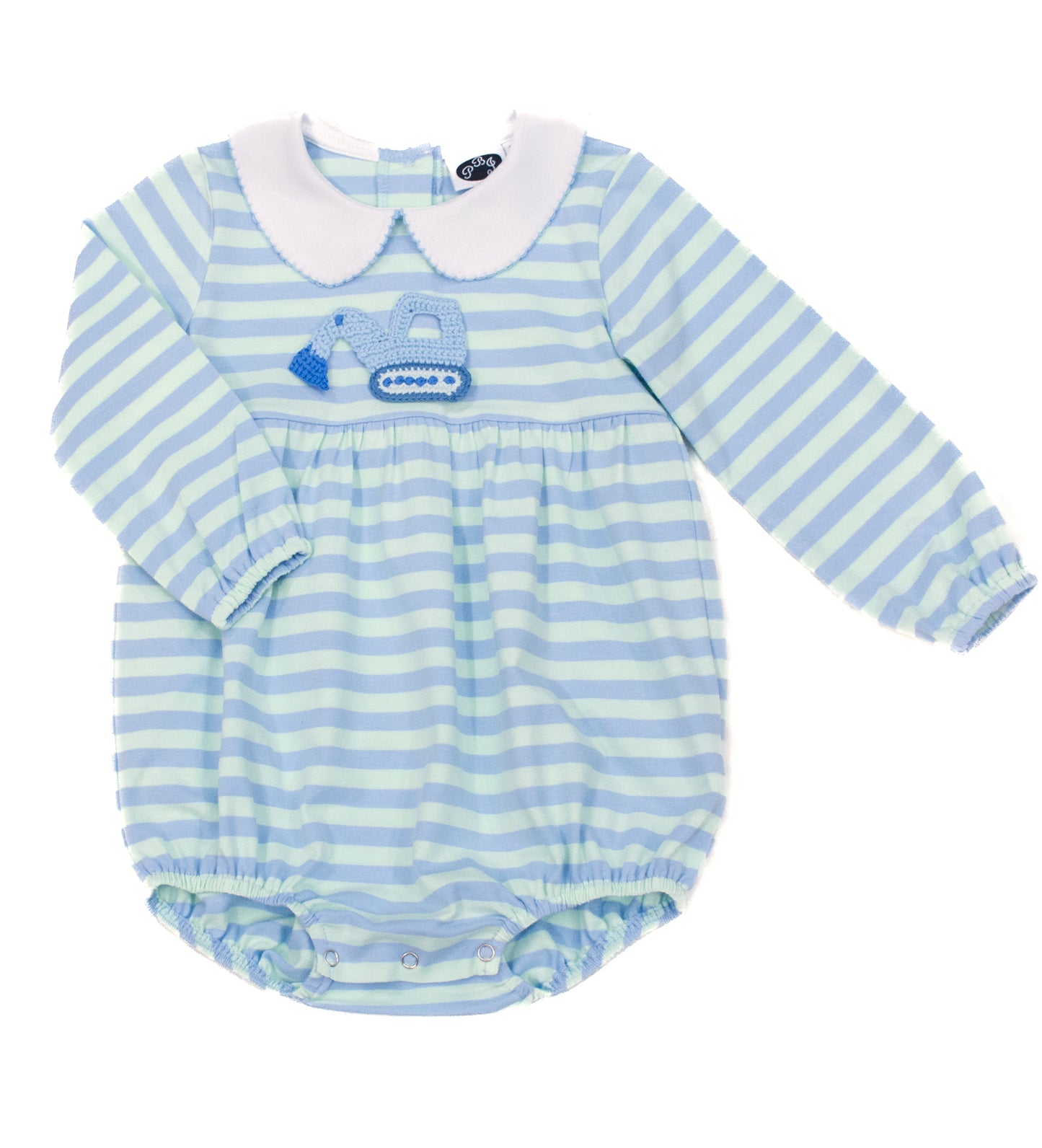 Charlie LS short bubble Seaside stripes