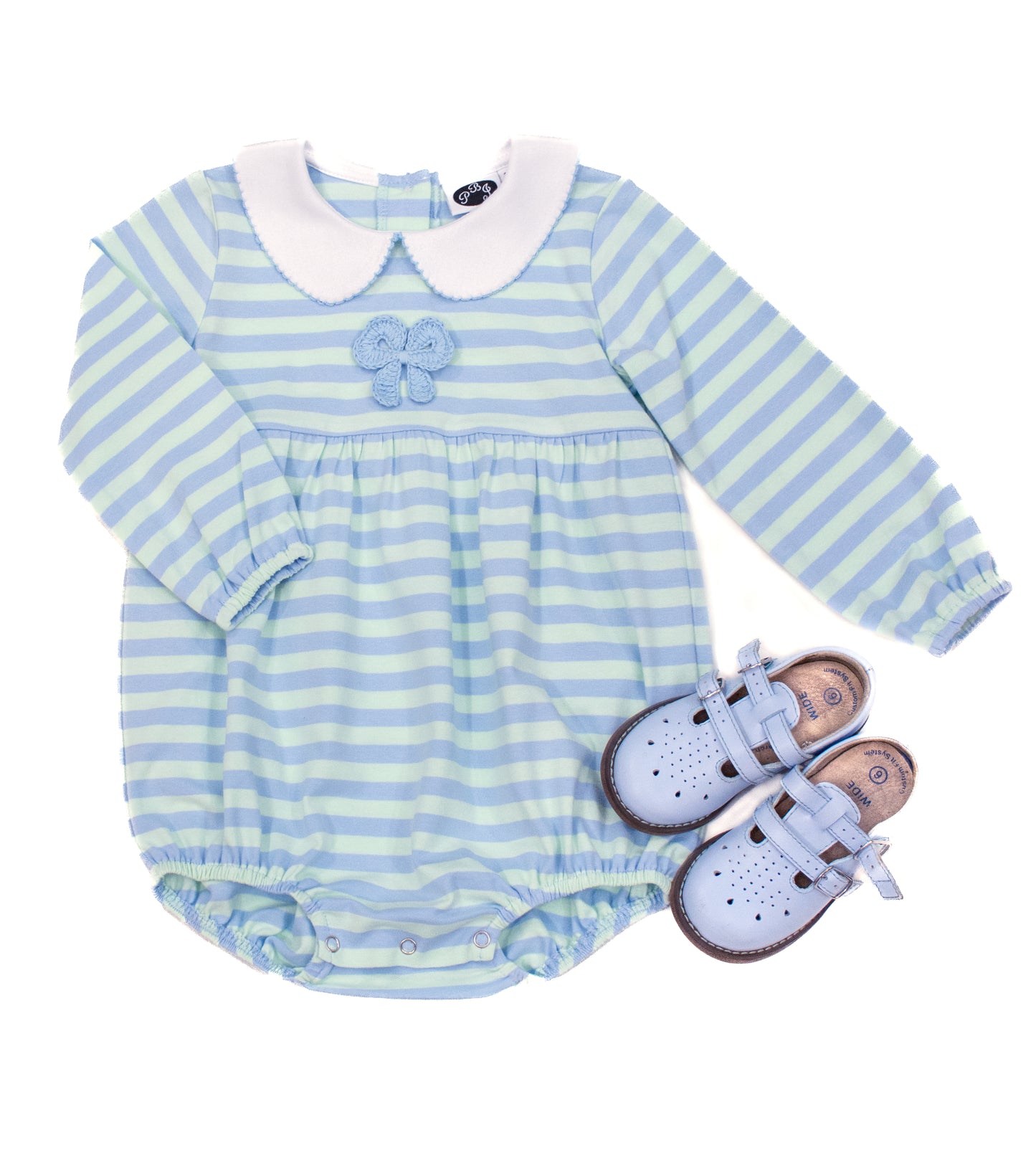 Charlie LS short bubble Seaside stripes