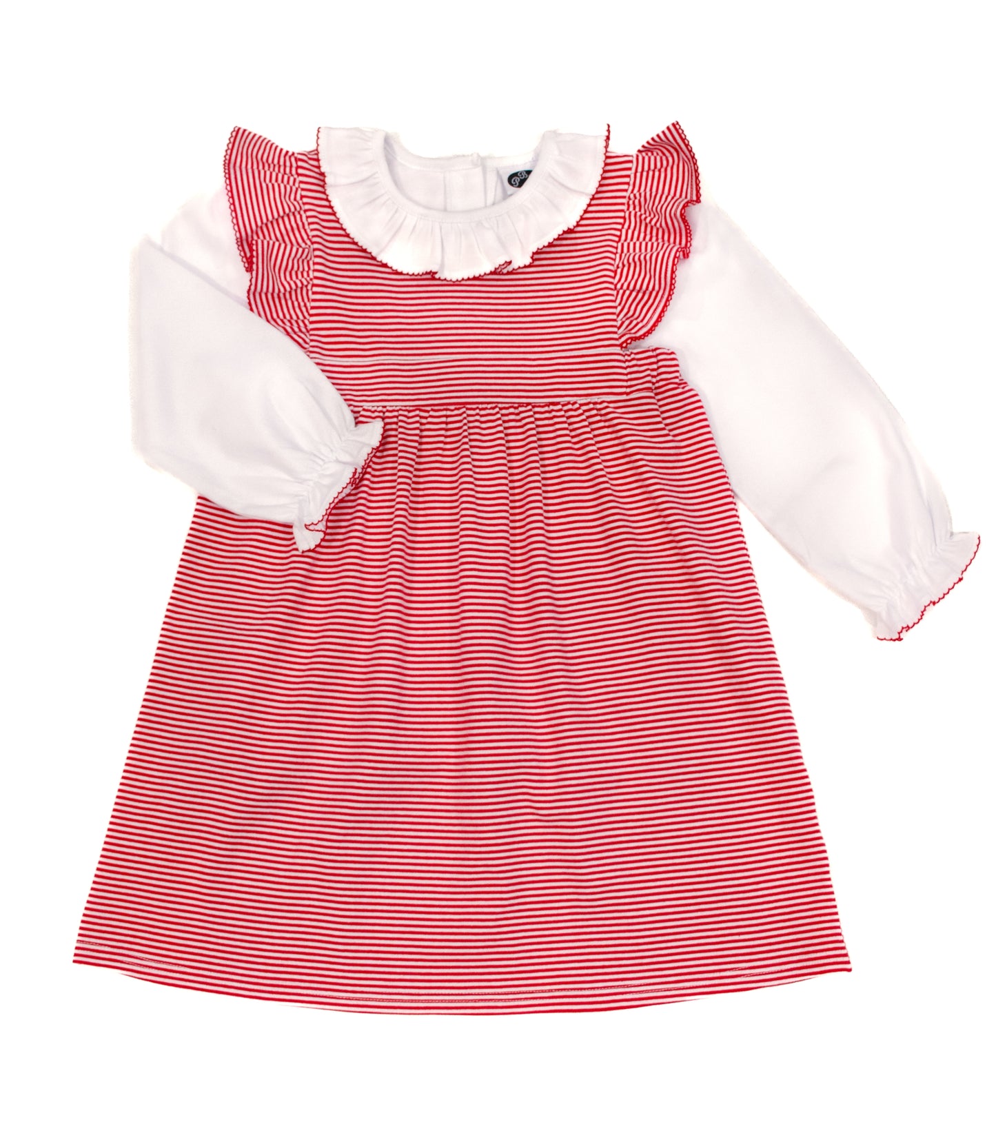 Whitney Dress Red Stripes