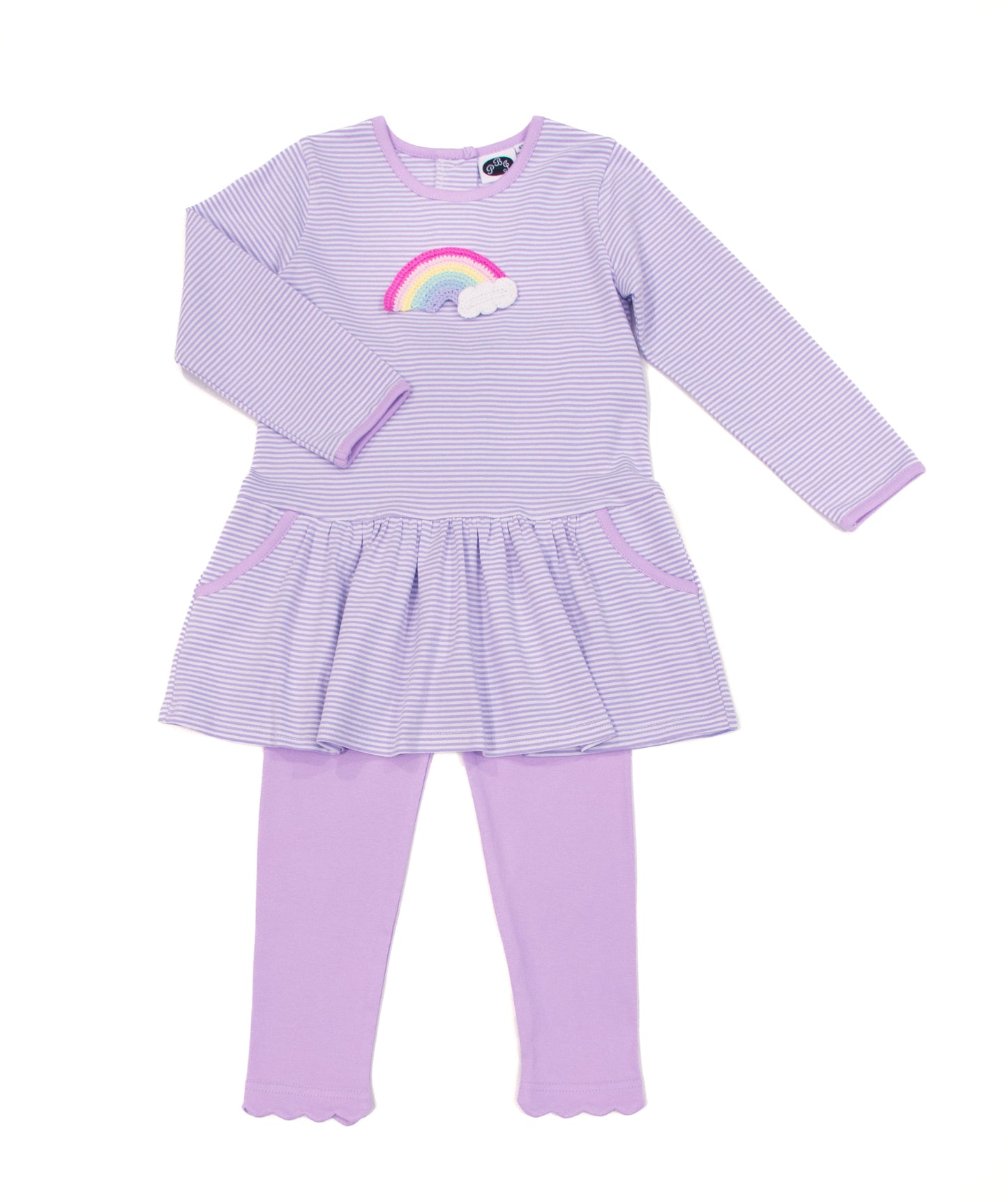 Lilac stripes Blair tunic