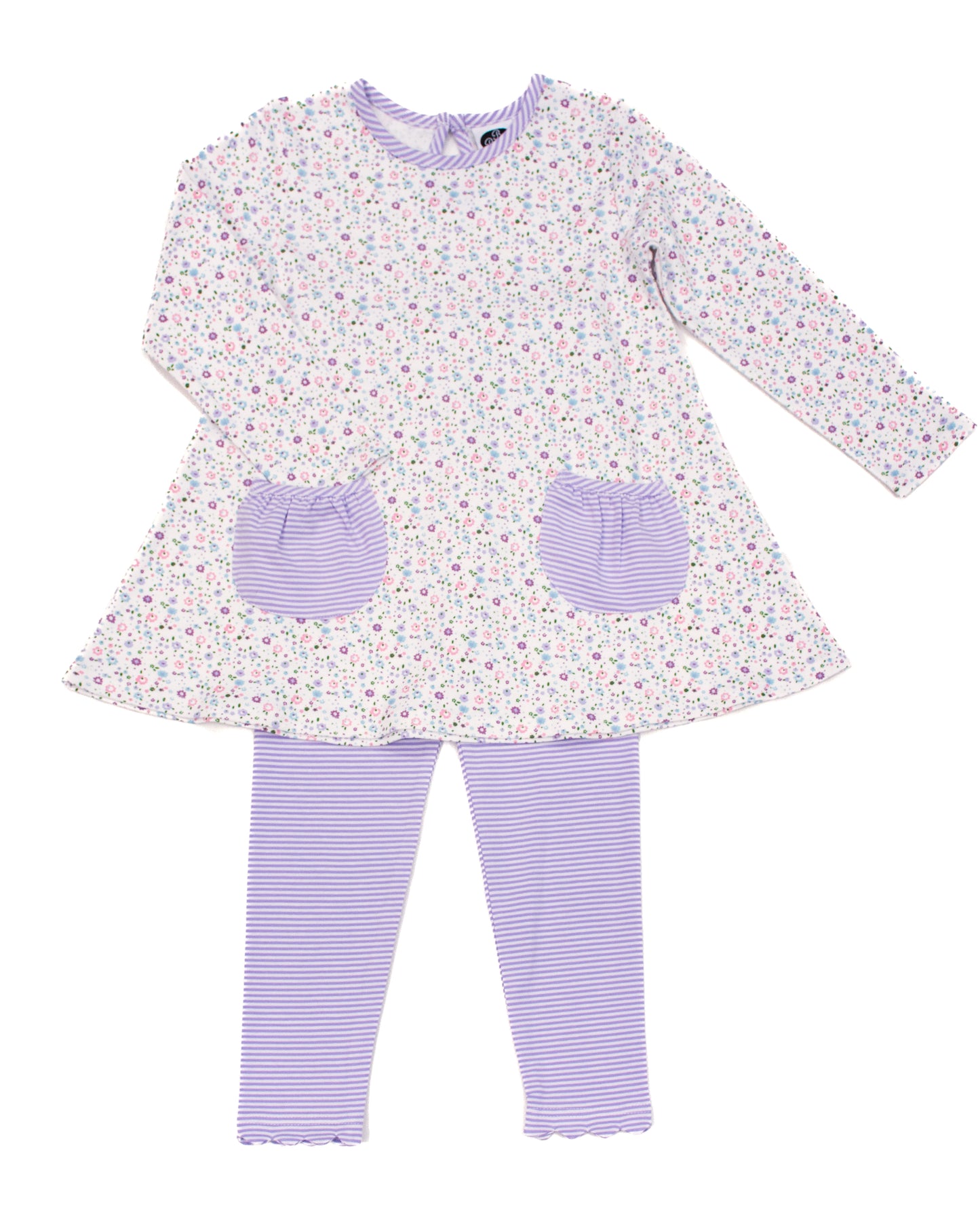 Lilac floral swing tunic