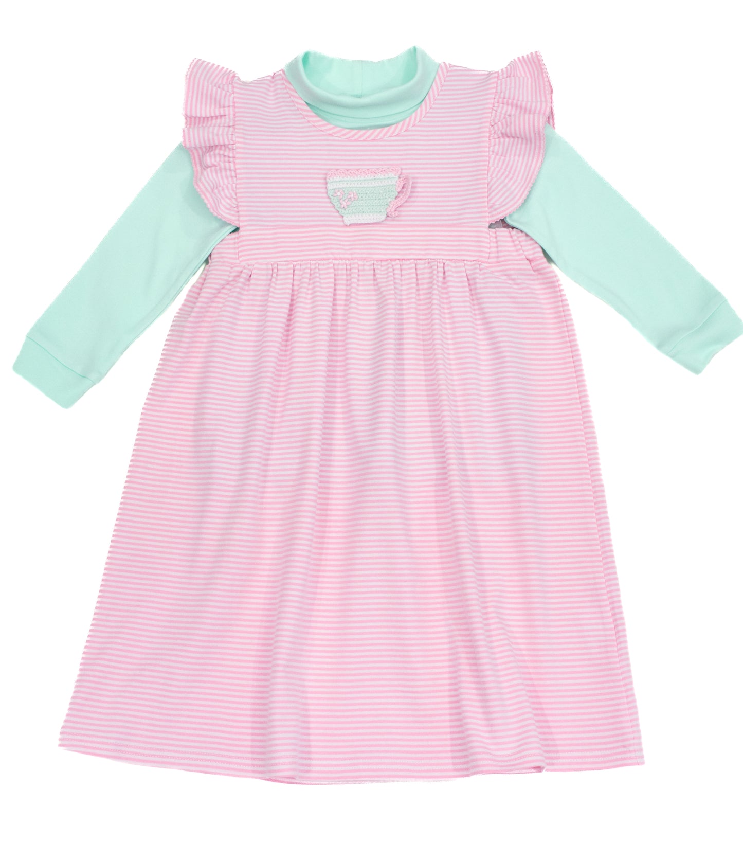 Whitney Dress Pink Stripes