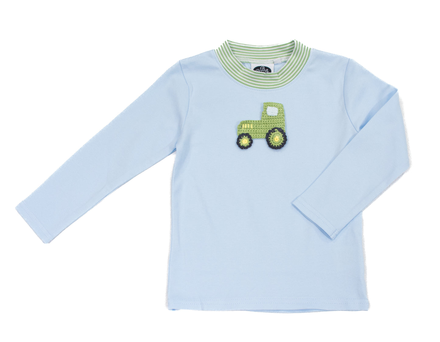 Blue crewneck w/ sage stripe - PREORDER*
