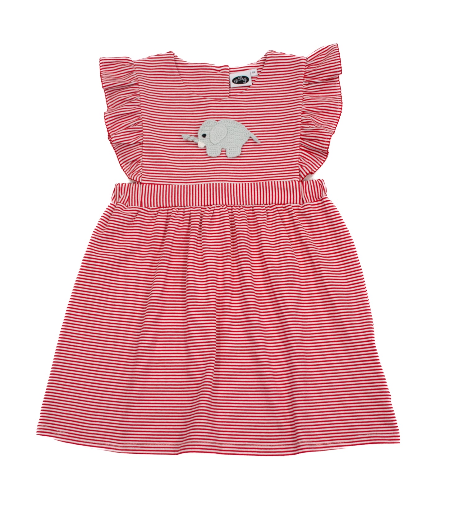 Whitney Dress Red Stripes