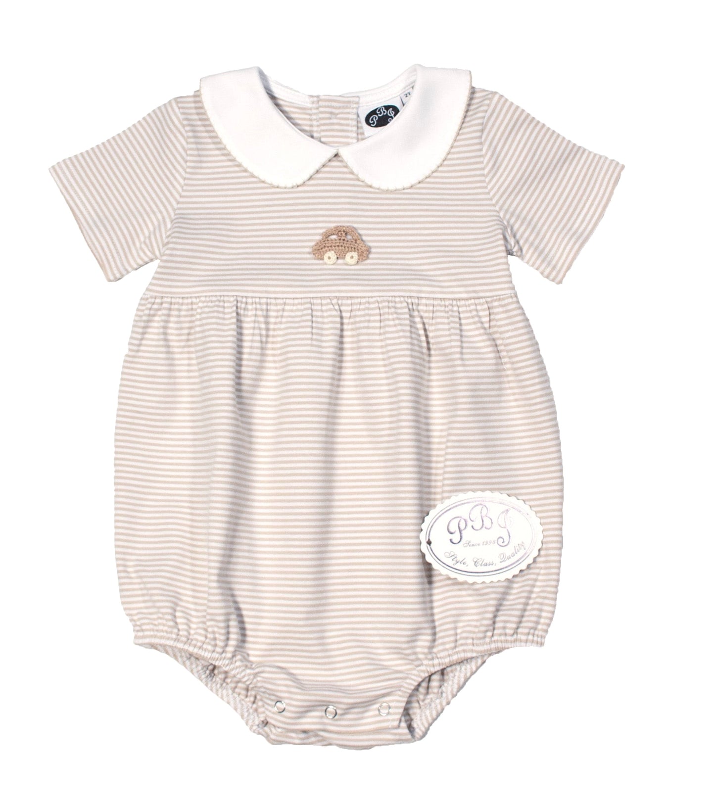 Tan Stripes Charlie SS Bubble