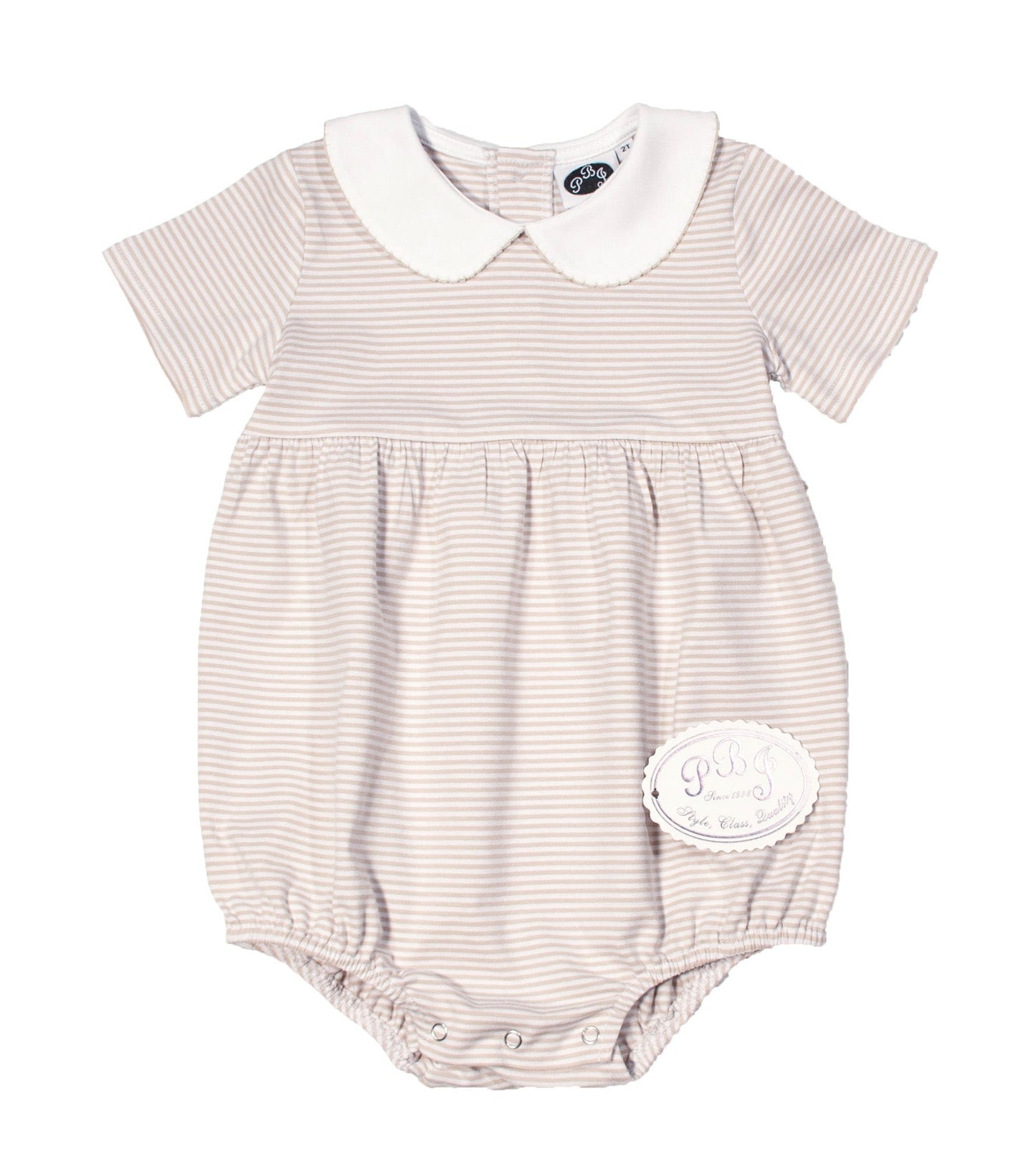 Tan Stripes Charlie SS Bubble