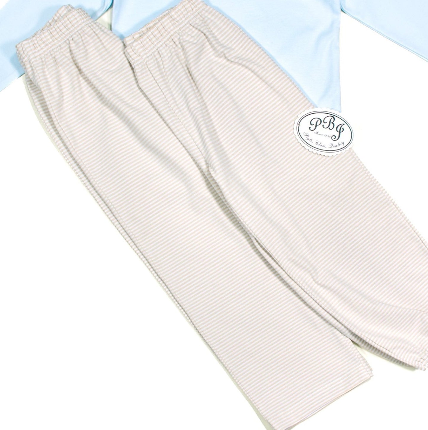 Tan stripes pants