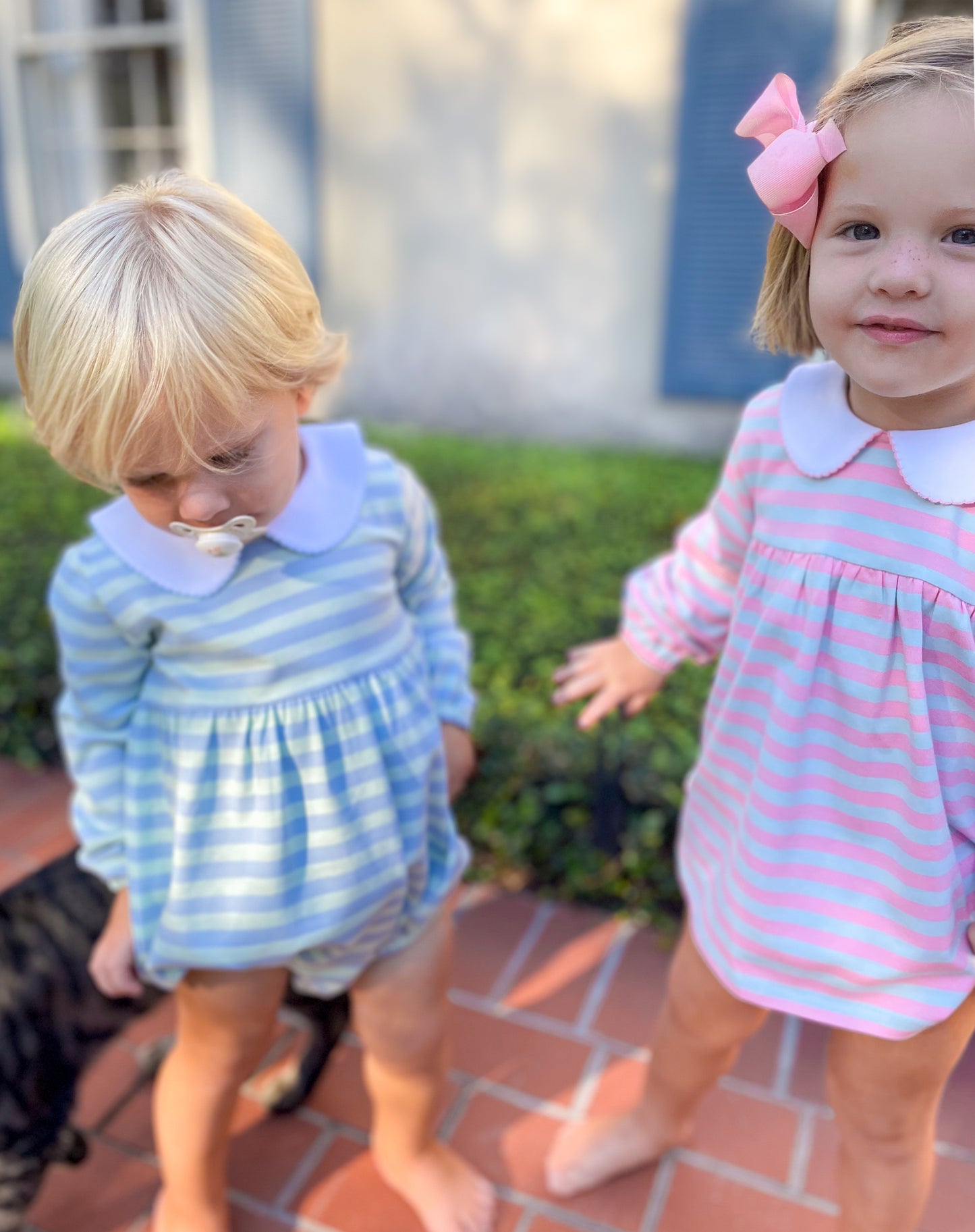 Seaside Stripes Diaper top