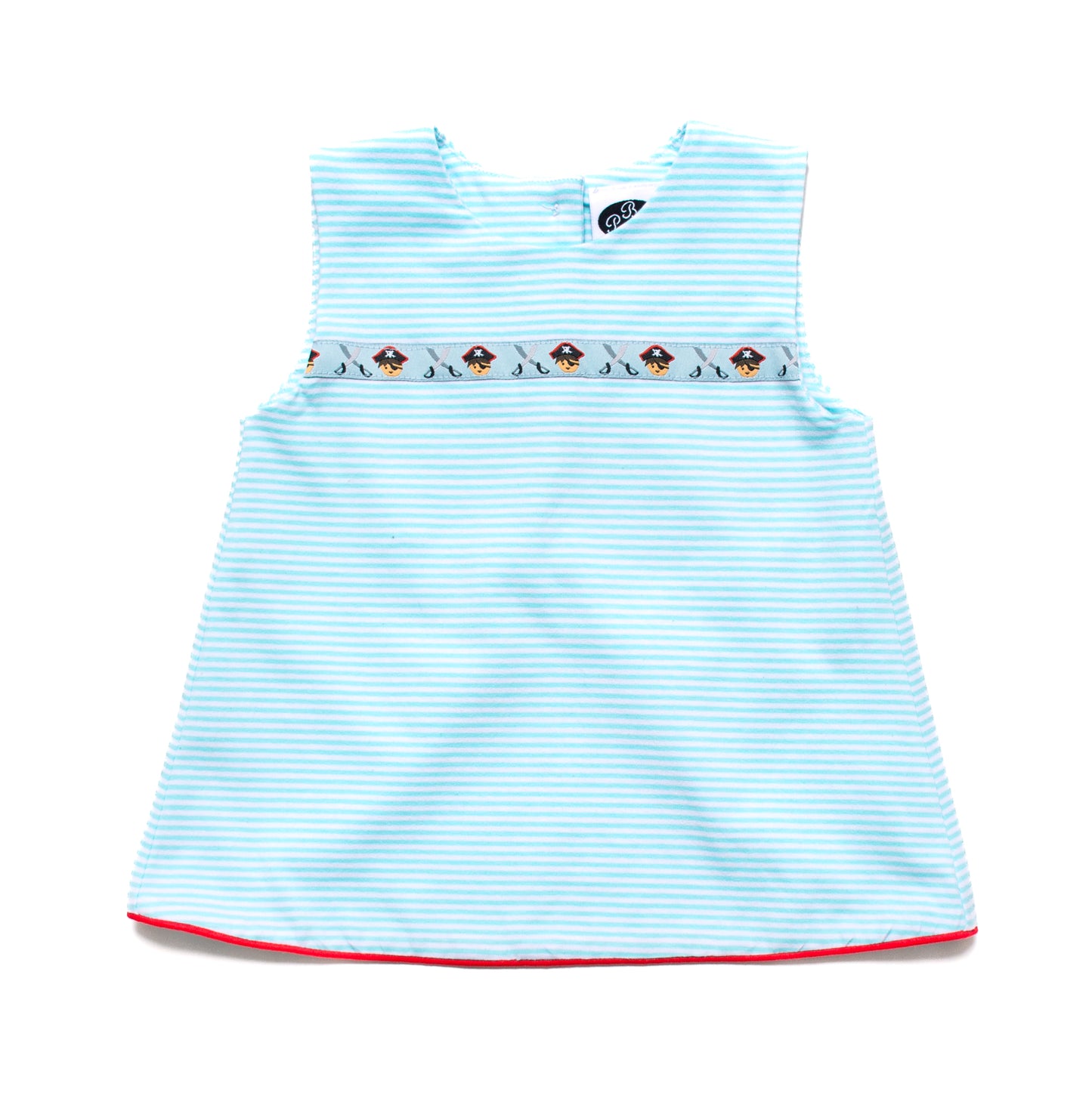 Mint Stripe Rhodes Top w/ Ribbon