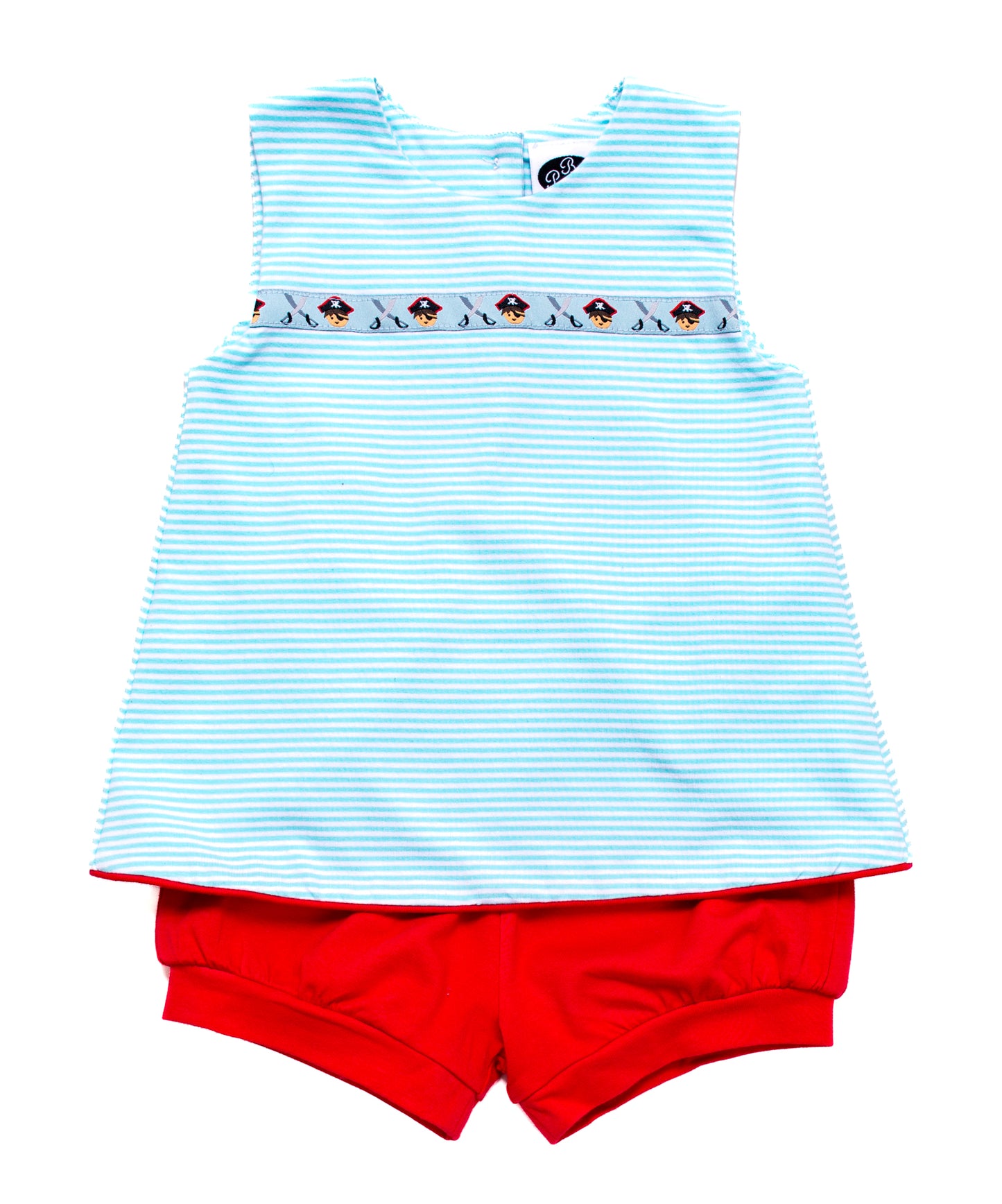 Mint Stripe Rhodes Top w/ Ribbon