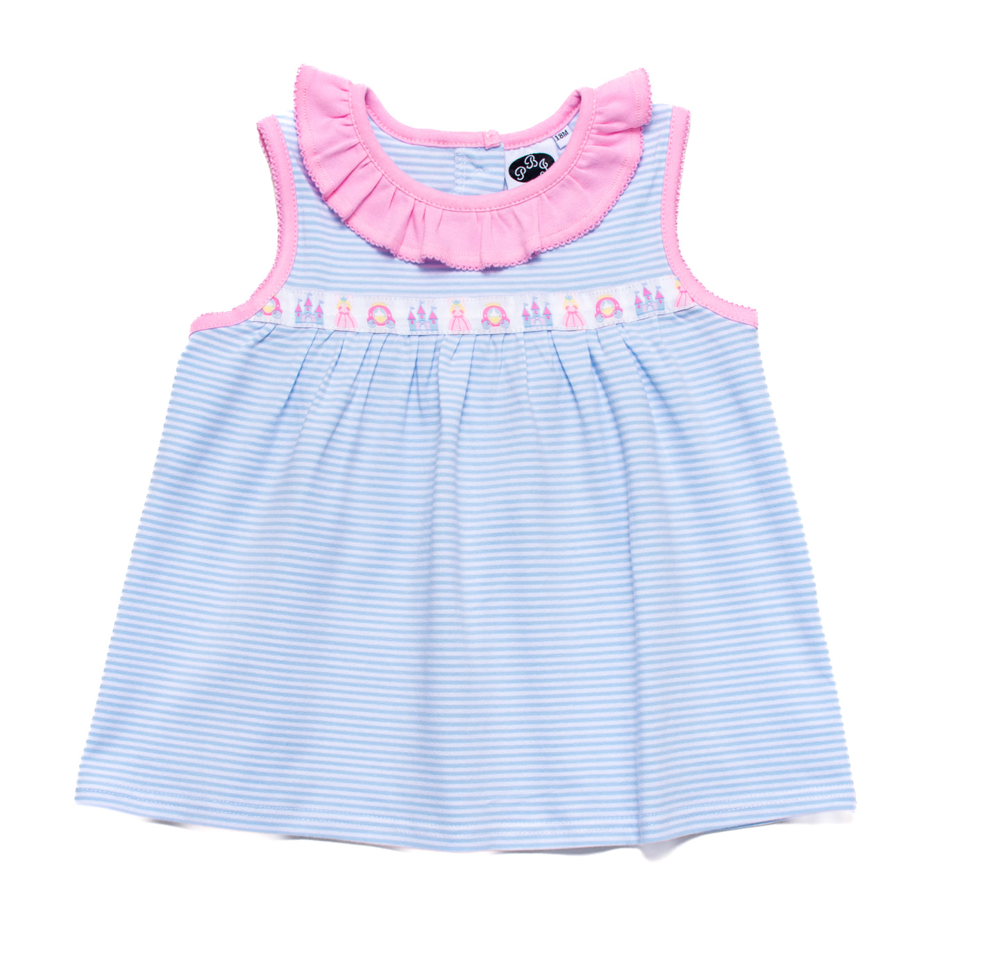Princess ribbon sleeveless Lilly top
