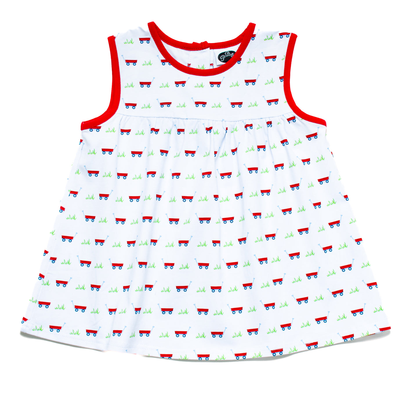 Wagon Print Sleeveless Noah Top