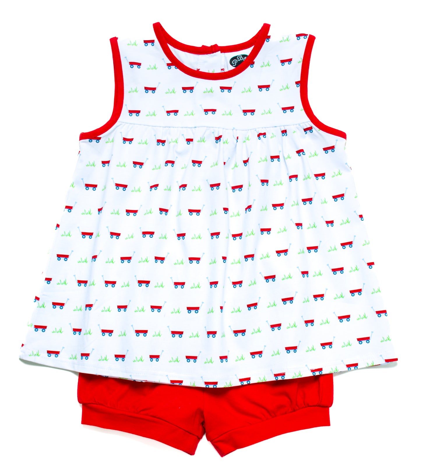 Wagon Print Sleeveless Noah Top