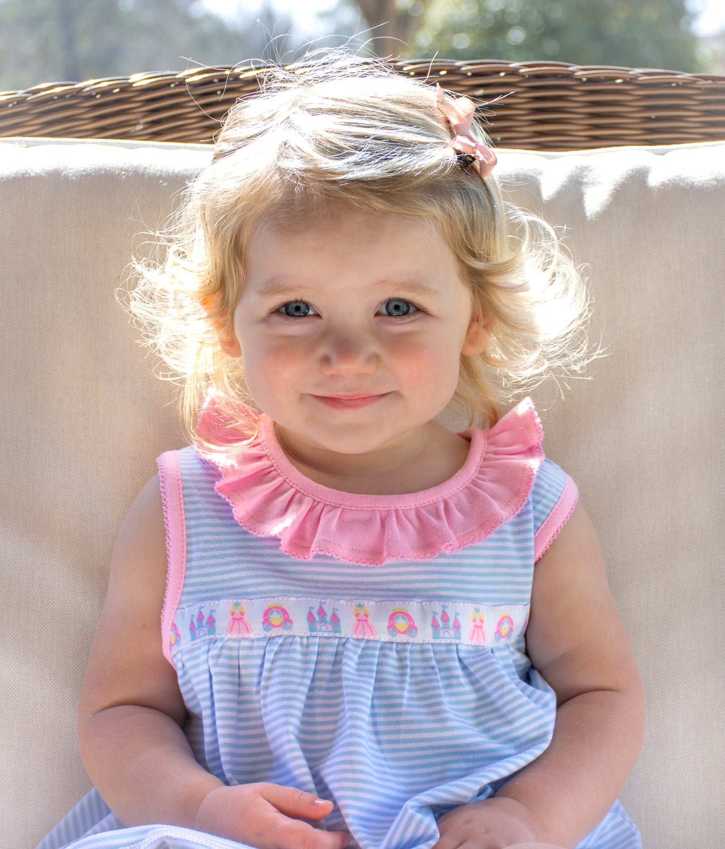 Princess ribbon sleeveless Lilly top