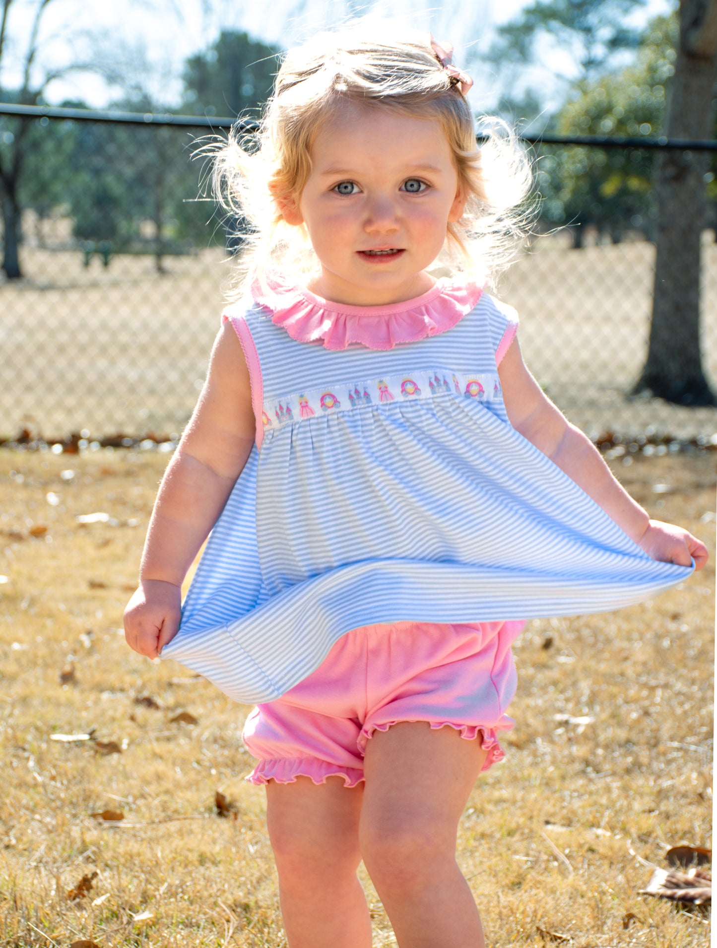 Princess ribbon sleeveless Lilly top