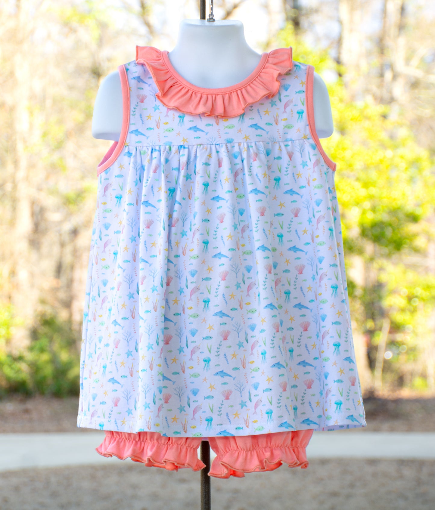 Under the Sea Lilly top Sleeveless