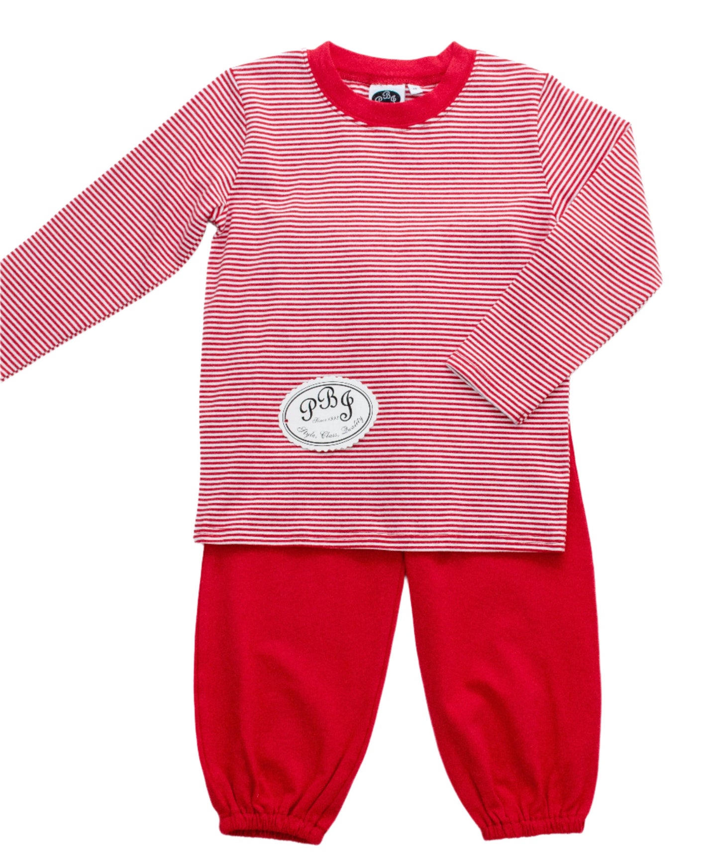 Red stripes crewneck