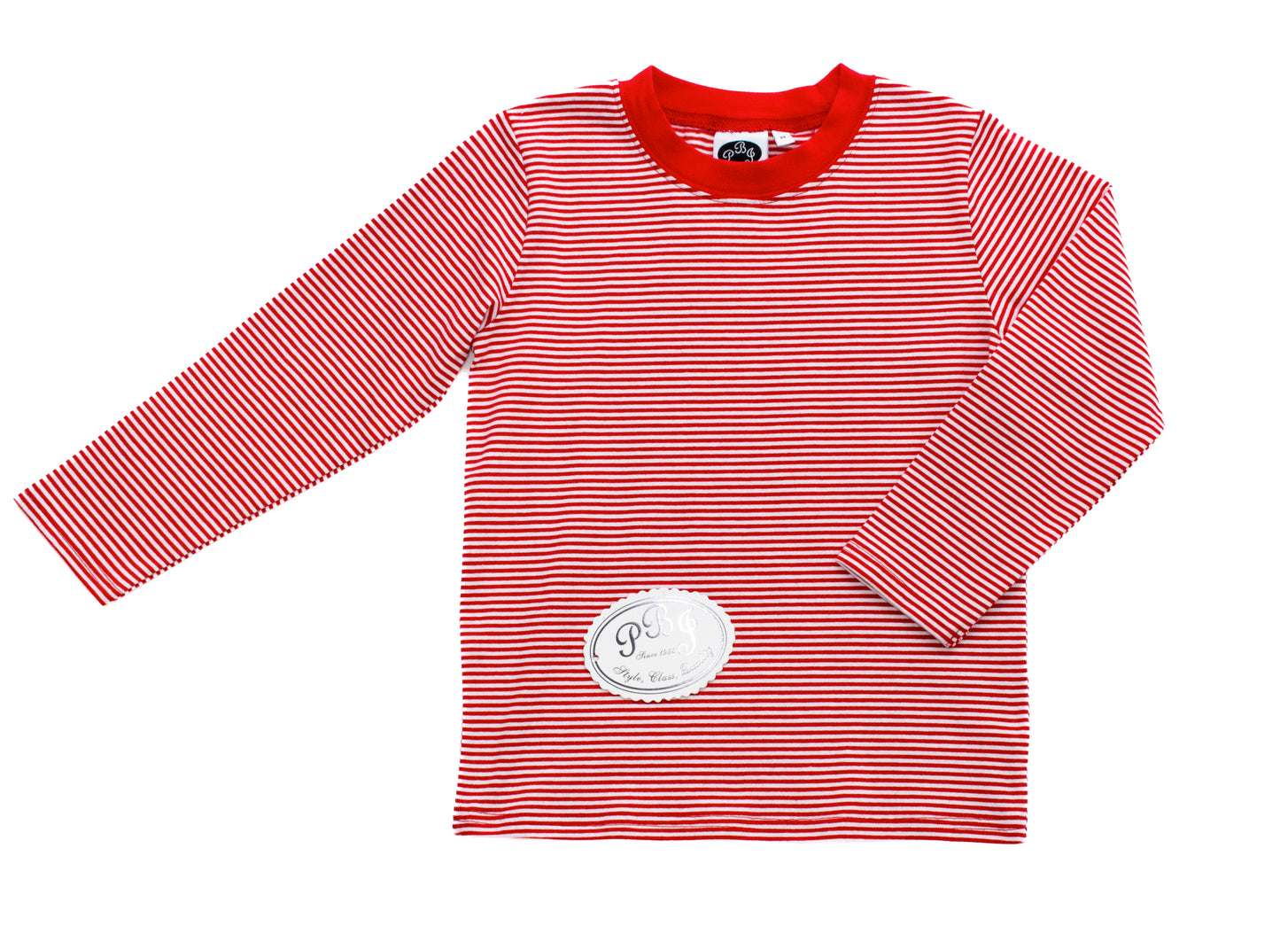 Red stripes crewneck
