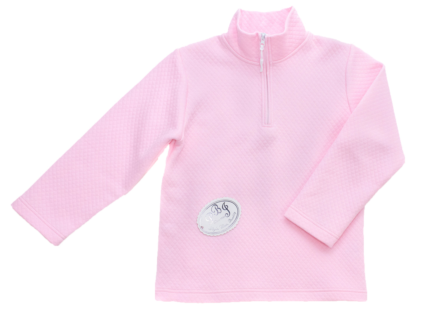 Quilted 1/4 zipped pullover*