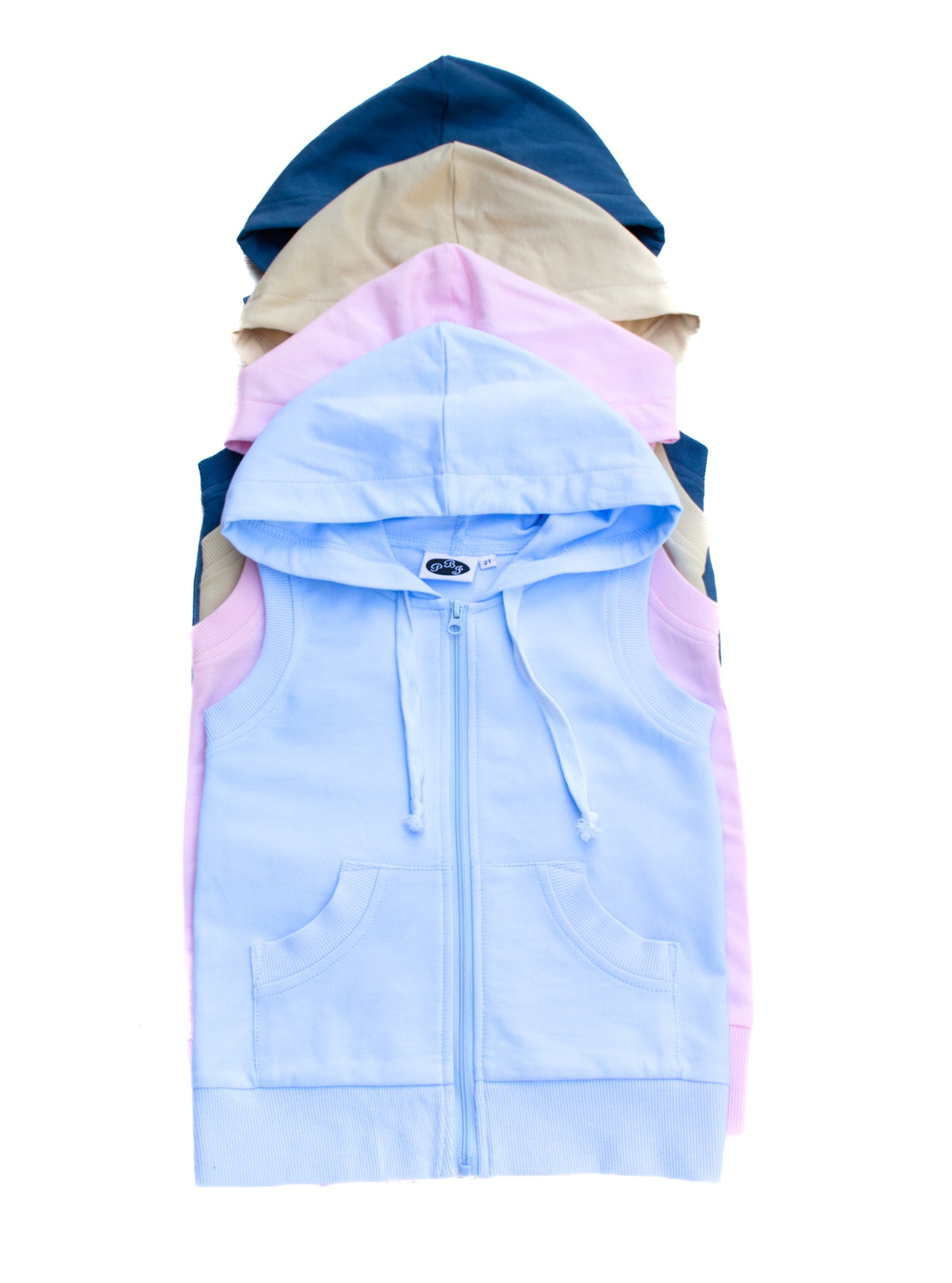 French Terry Hoodie Vest - PREORDER