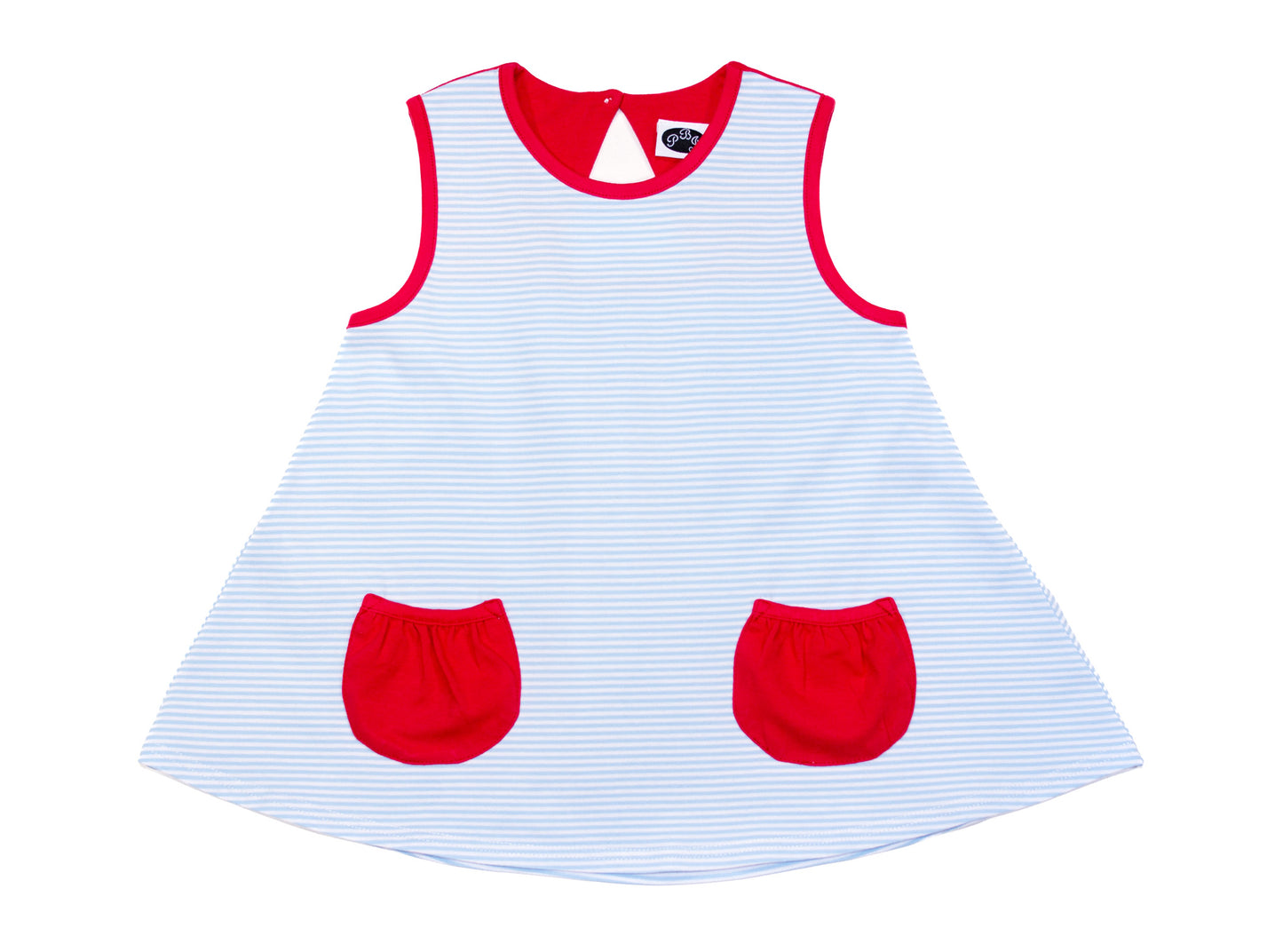 Blue/ Red Peppa tunic top