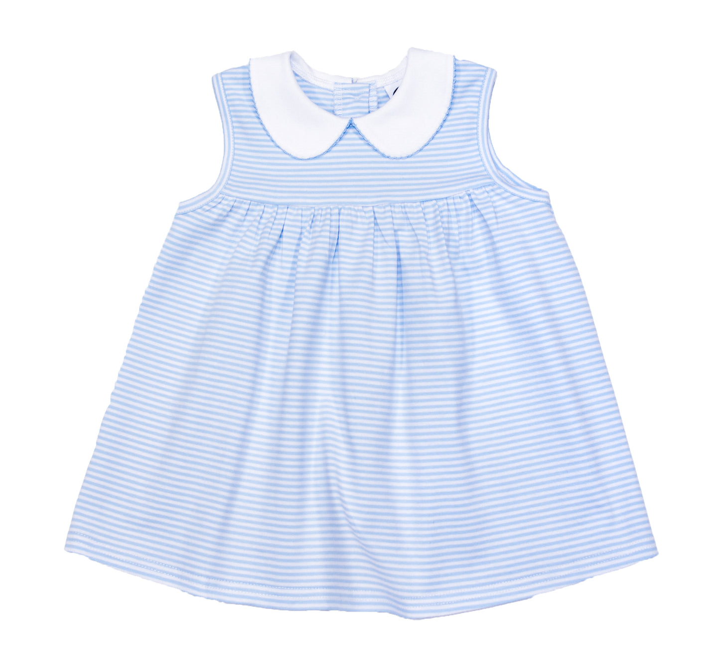 Blue stripes diaper top