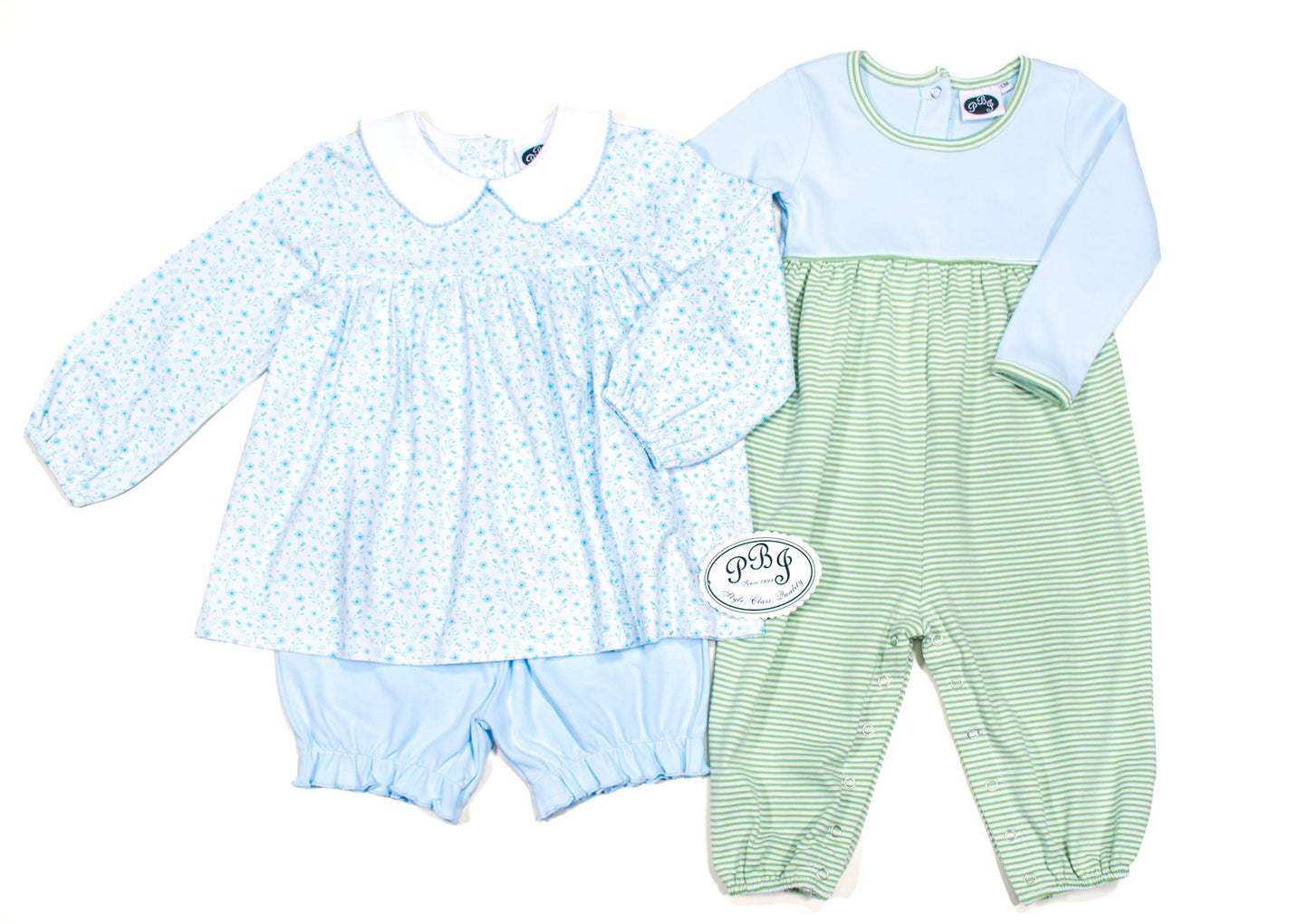 Noah bubble Blue/ Sage stripes
