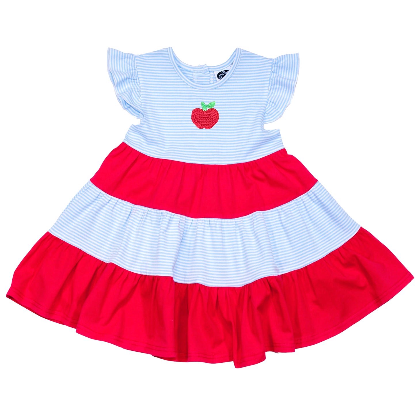 Blue/ Red Swirly dress