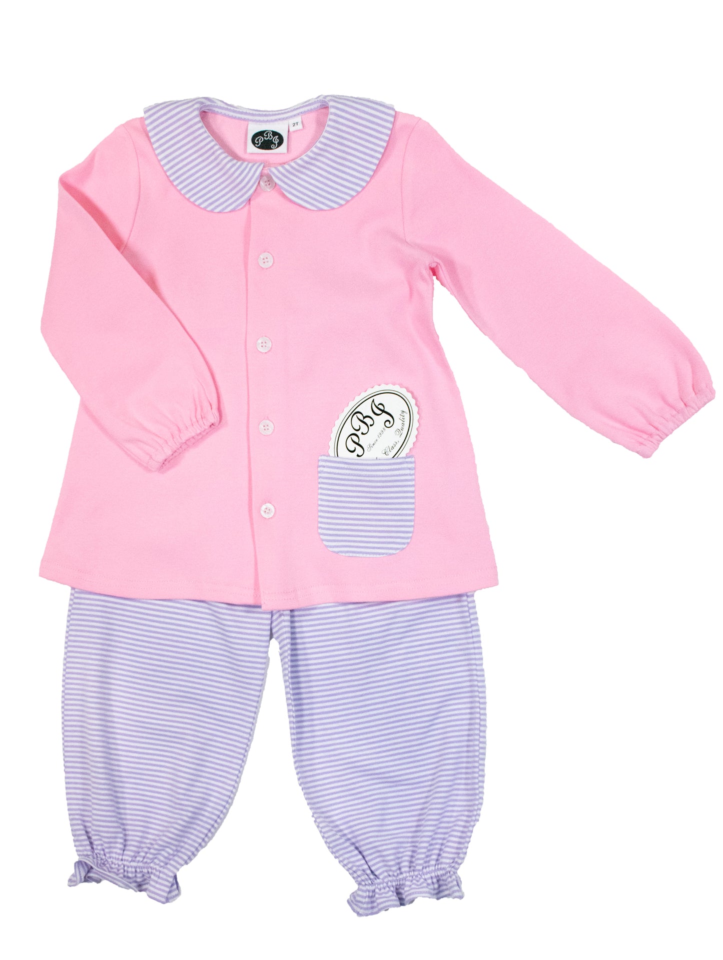Alex top Pink/ lilac stripes