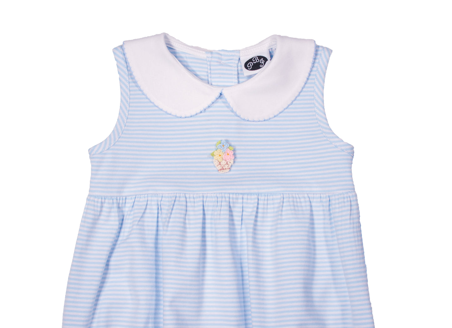 Blue stripes Sleeveless Charlie Bubble