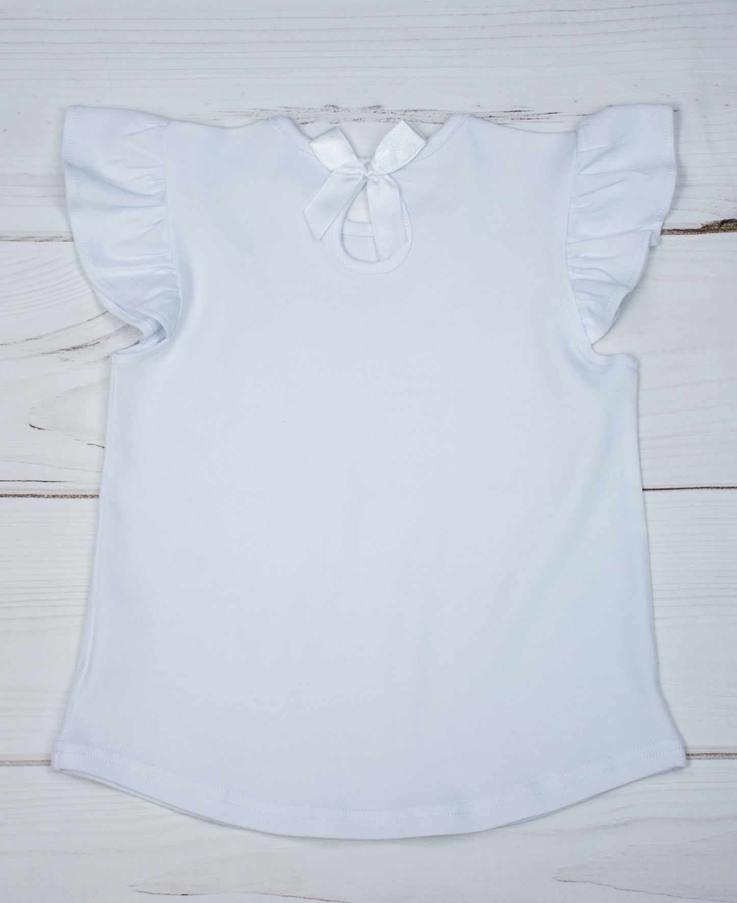 Keyhole back Flutter tee
