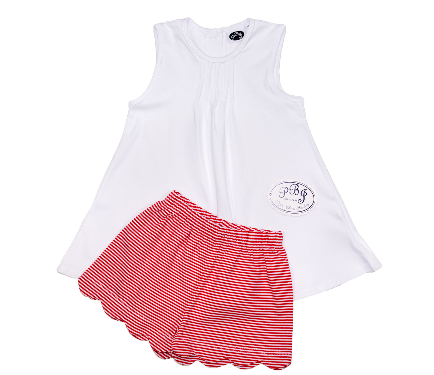 White Pintucked tunic No ruffle