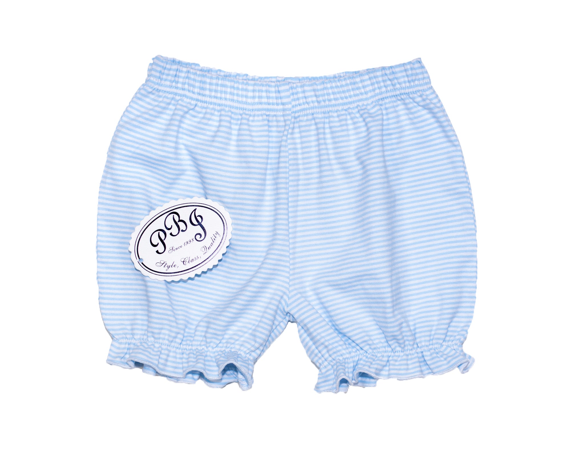 Striped Suspender Bloomers-Frsh Blu Stripe main image 1