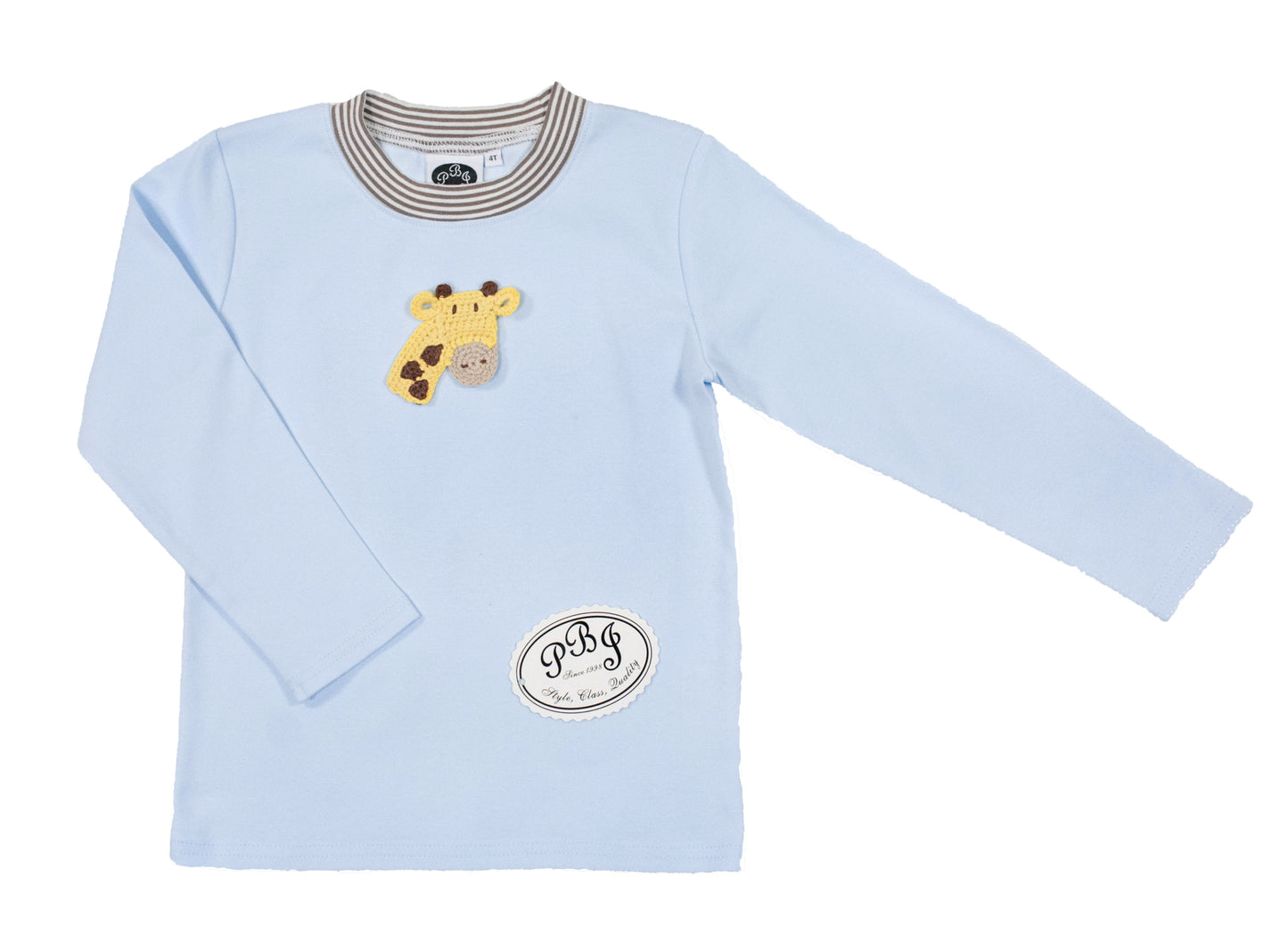 Blue/ Brown stripes crewneck