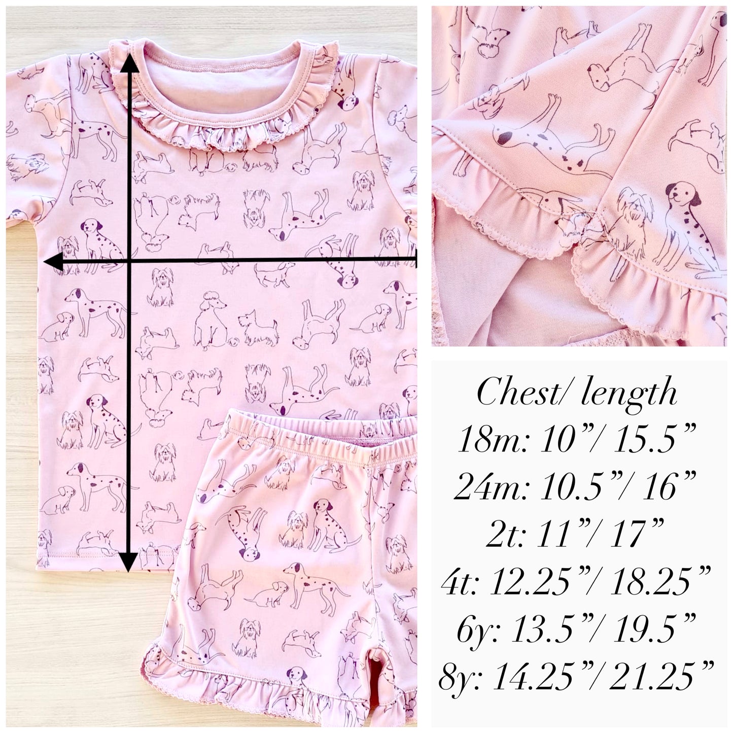 PIMA Puppies Pink PJ's