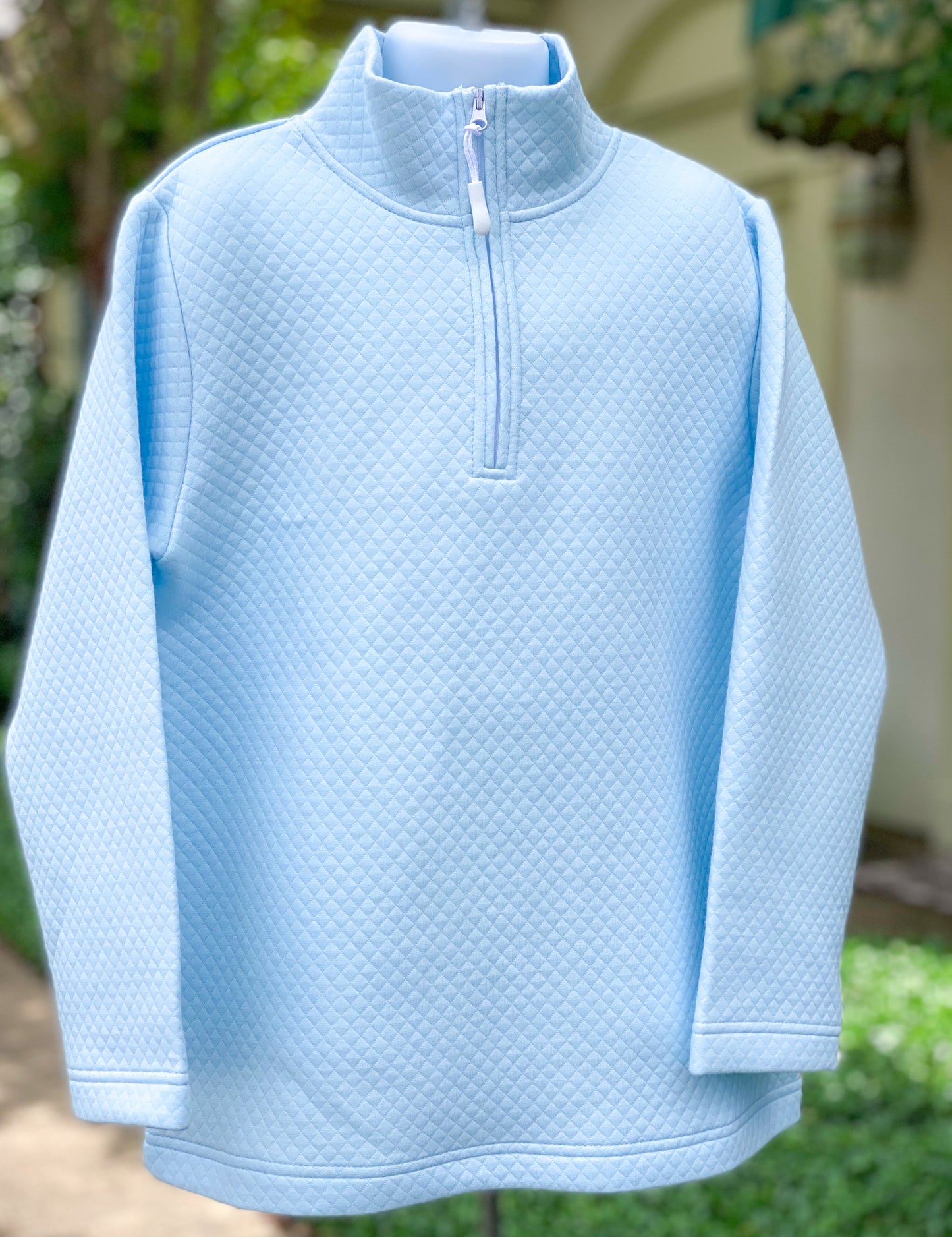 Quilted 1/4 zipped pullover*