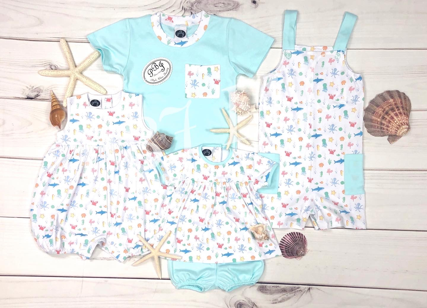 Pima Sea animals/ Harry sunsuit