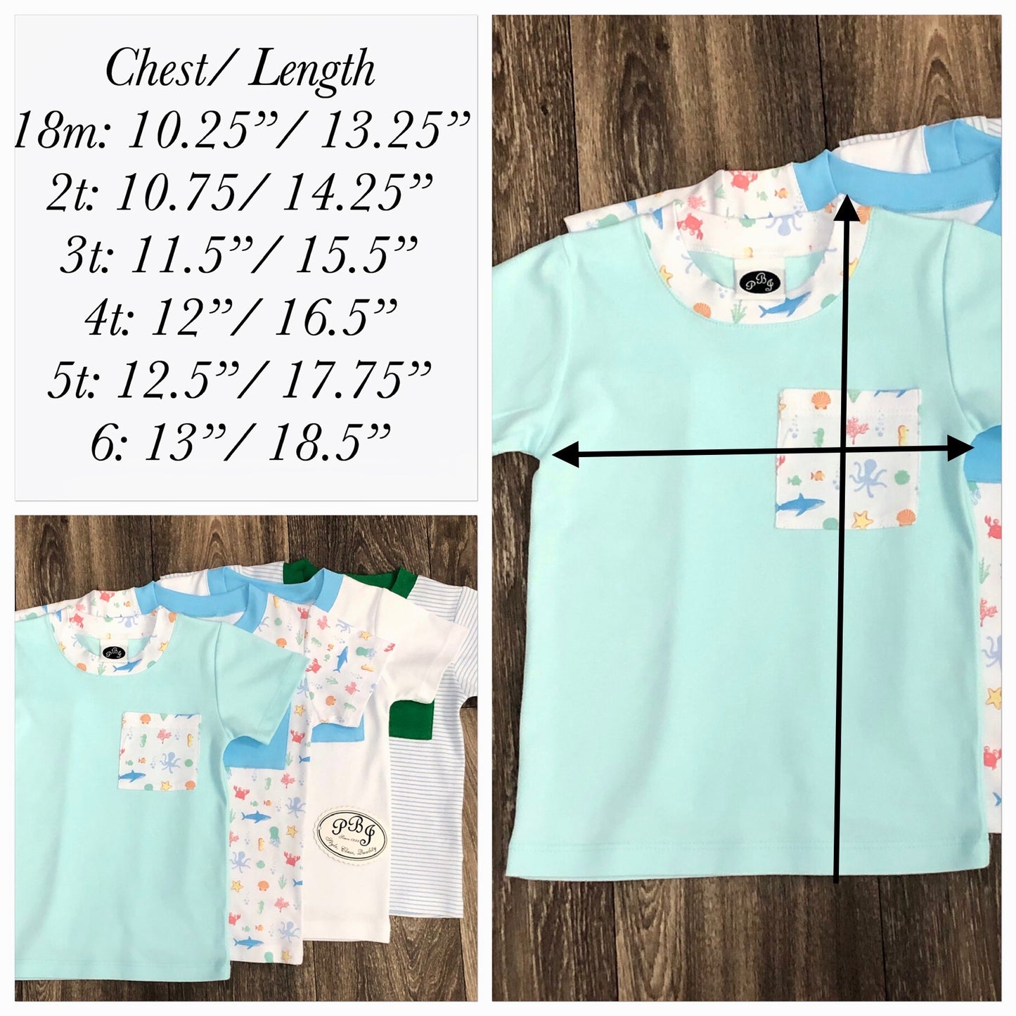 PIMA pocket shirt set Blue stripes/ Emerald